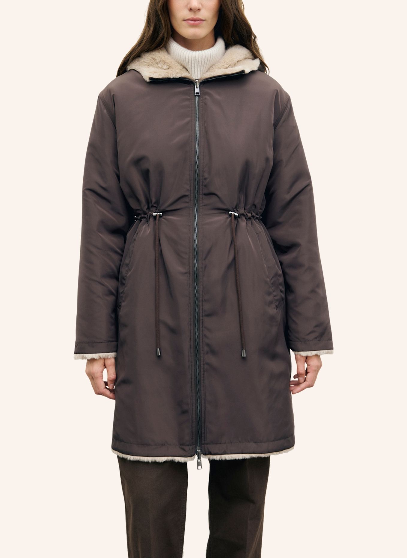 GERARD DAREL Parka ANNY: HELLBRAUN