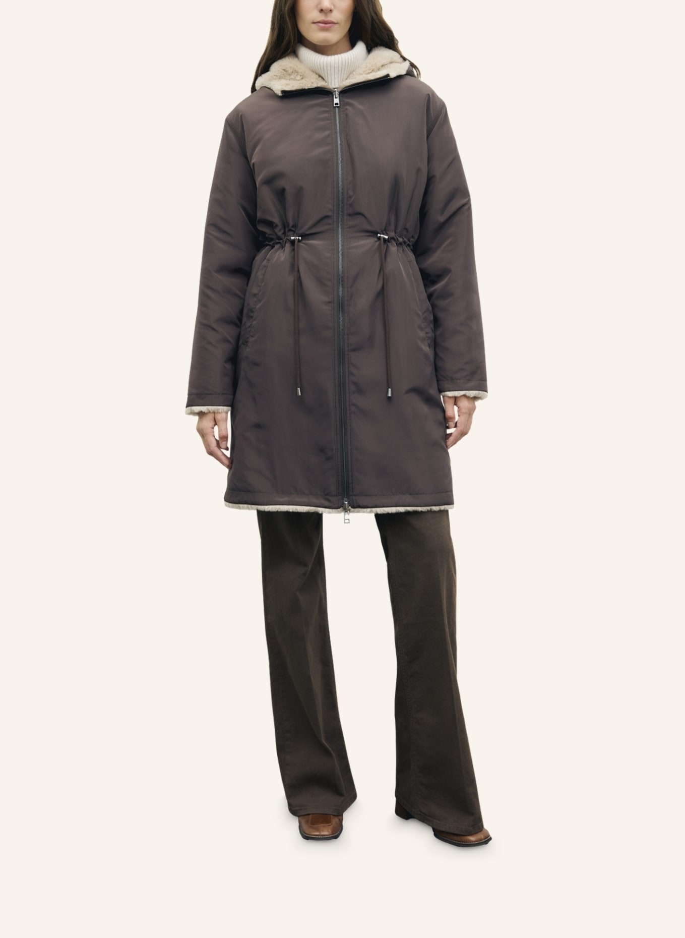 GERARD DAREL Parka ANNY: HELLBRAUN