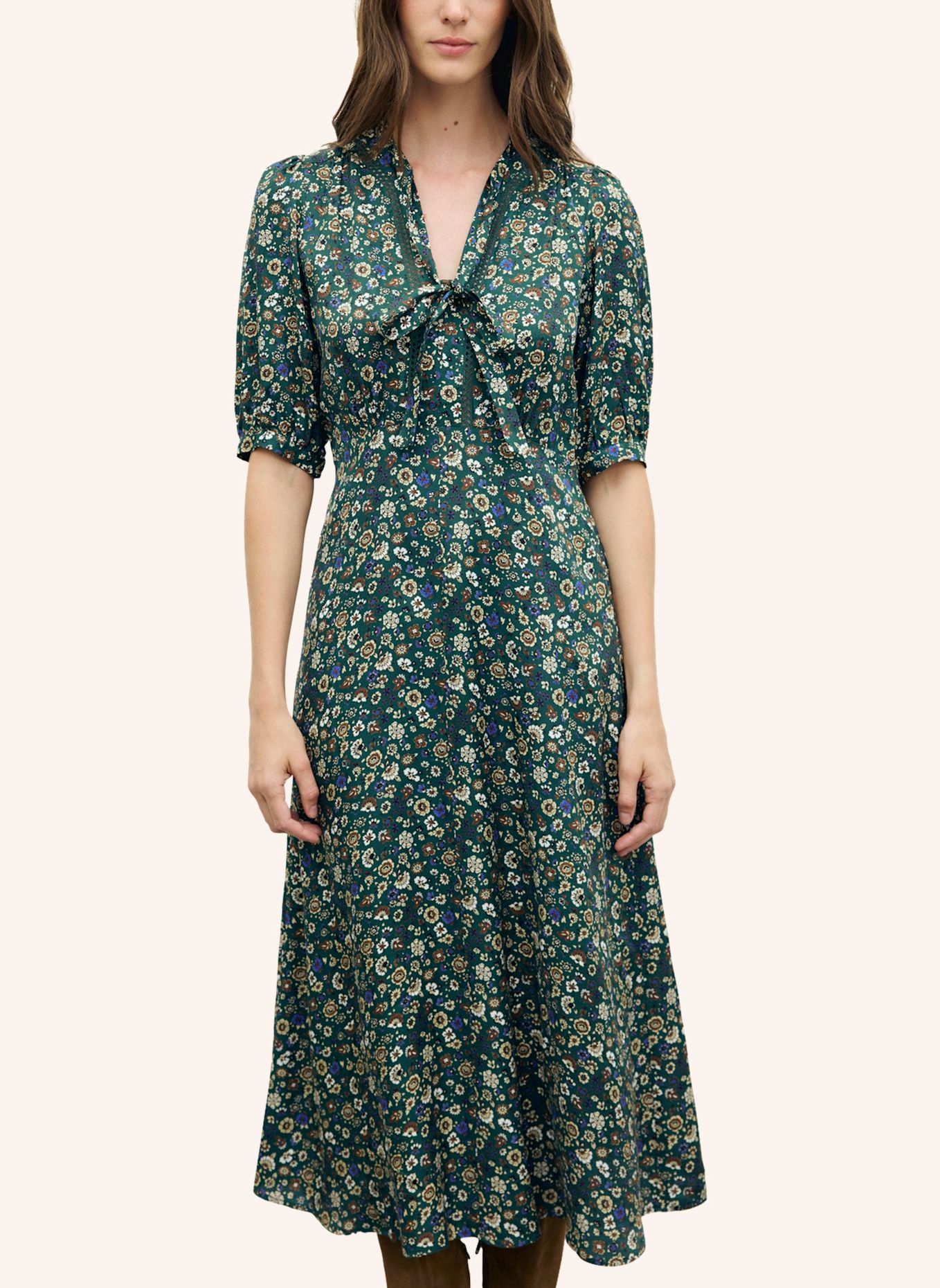 GERARD DAREL Kleid COLET: DUNKELGRÜN
