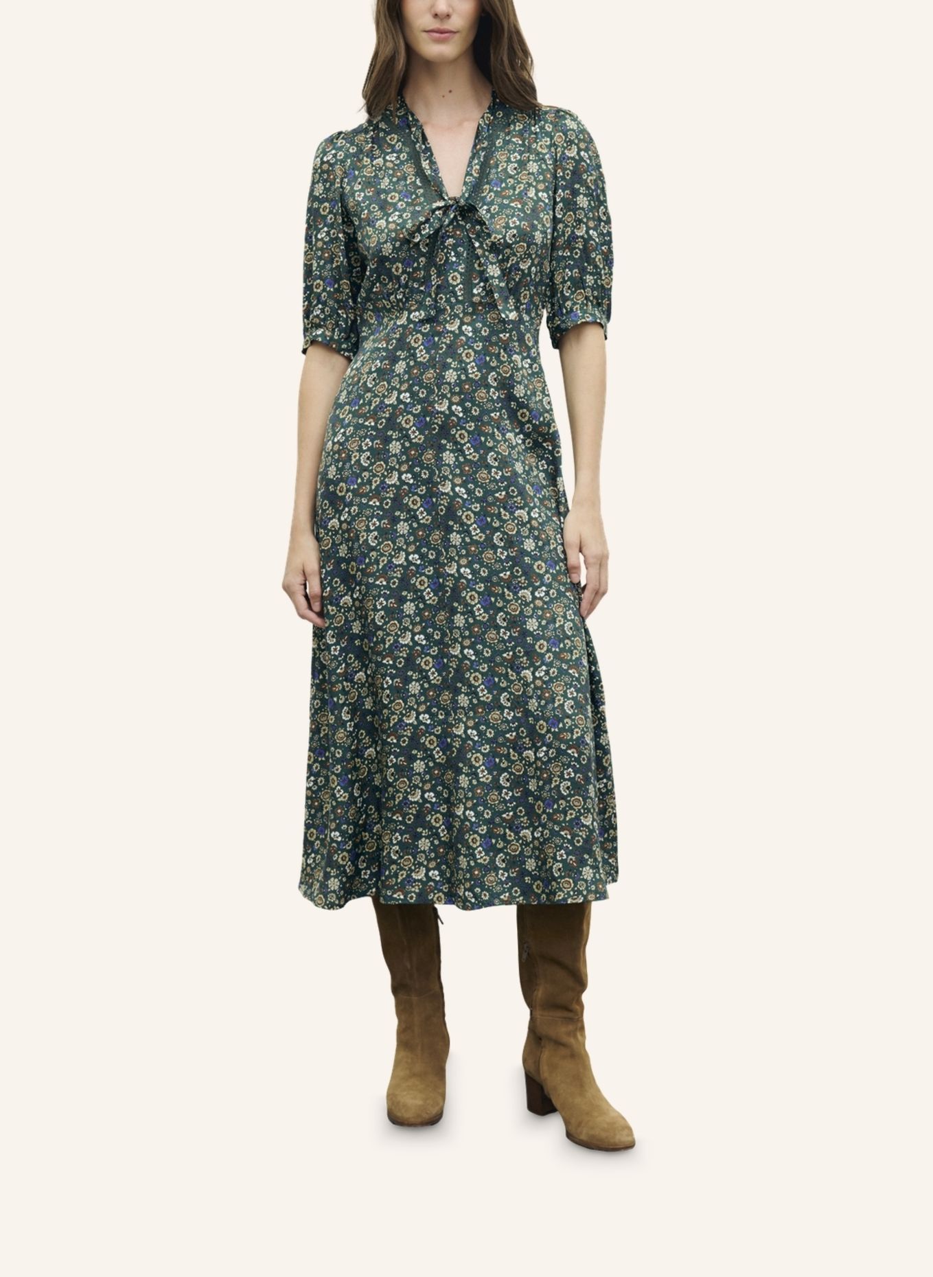 GERARD DAREL Kleid COLET: DUNKELGRÜN