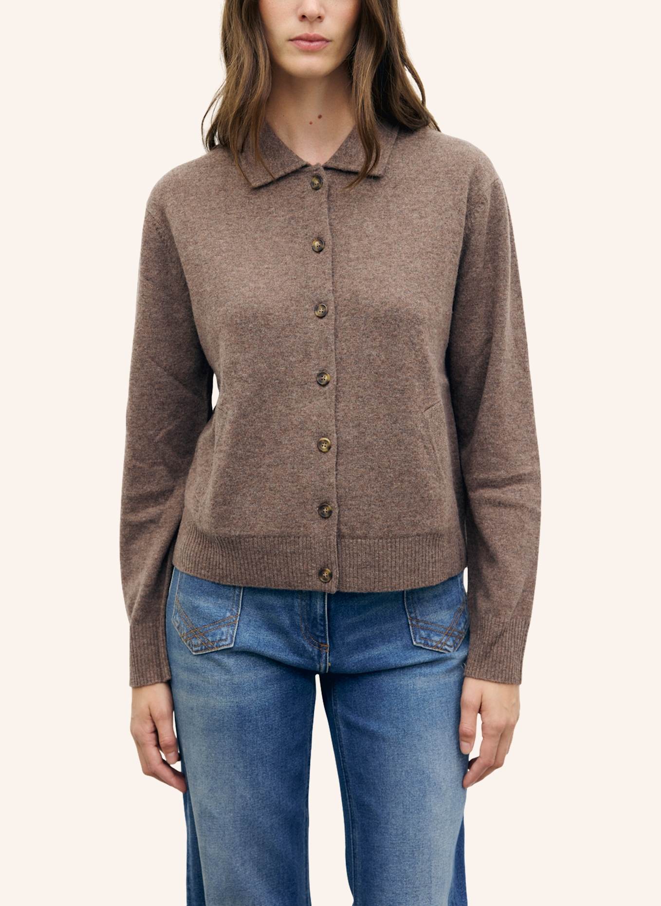 GERARD DAREL Strickjacke RAYNE: BRAUN