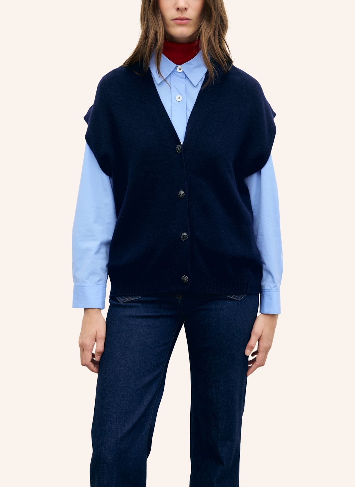 GERARD DAREL Strickjacke REBA: DUNKELBLAU