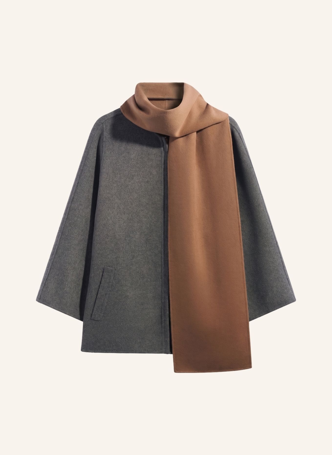GERARD DAREL Mantel AMIA: GRAU