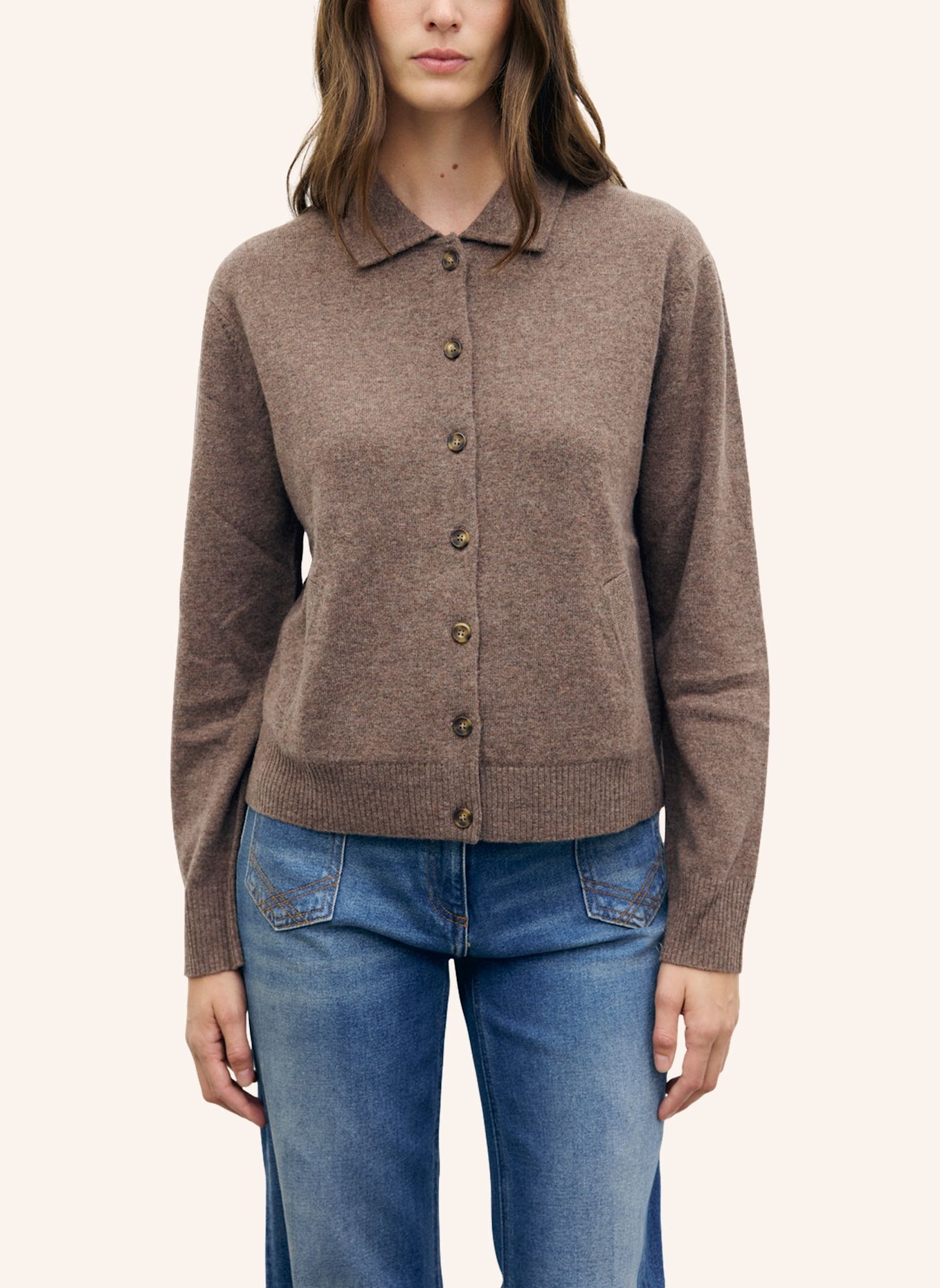 GERARD DAREL Strickjacke RAYNE: BRAUN