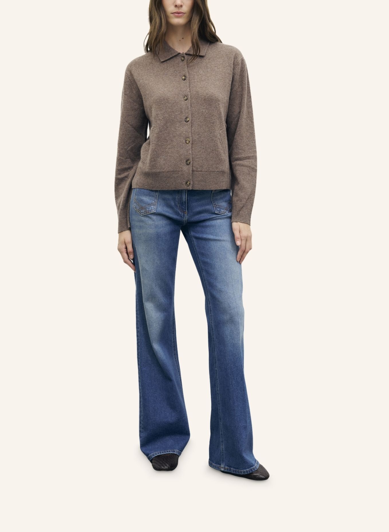 GERARD DAREL Strickjacke RAYNE: BRAUN