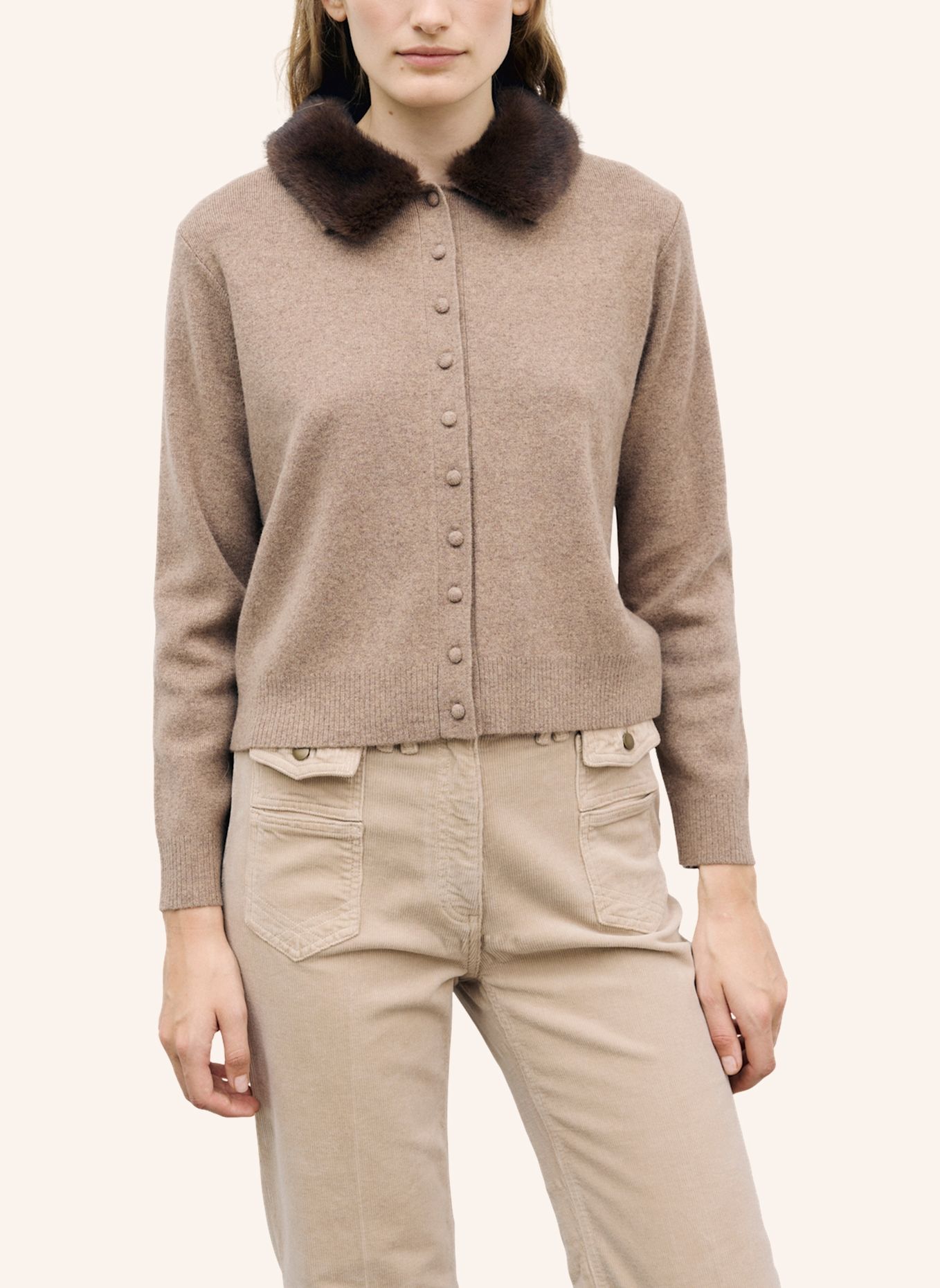 GERARD DAREL Strickjacke RILA: BEIGE