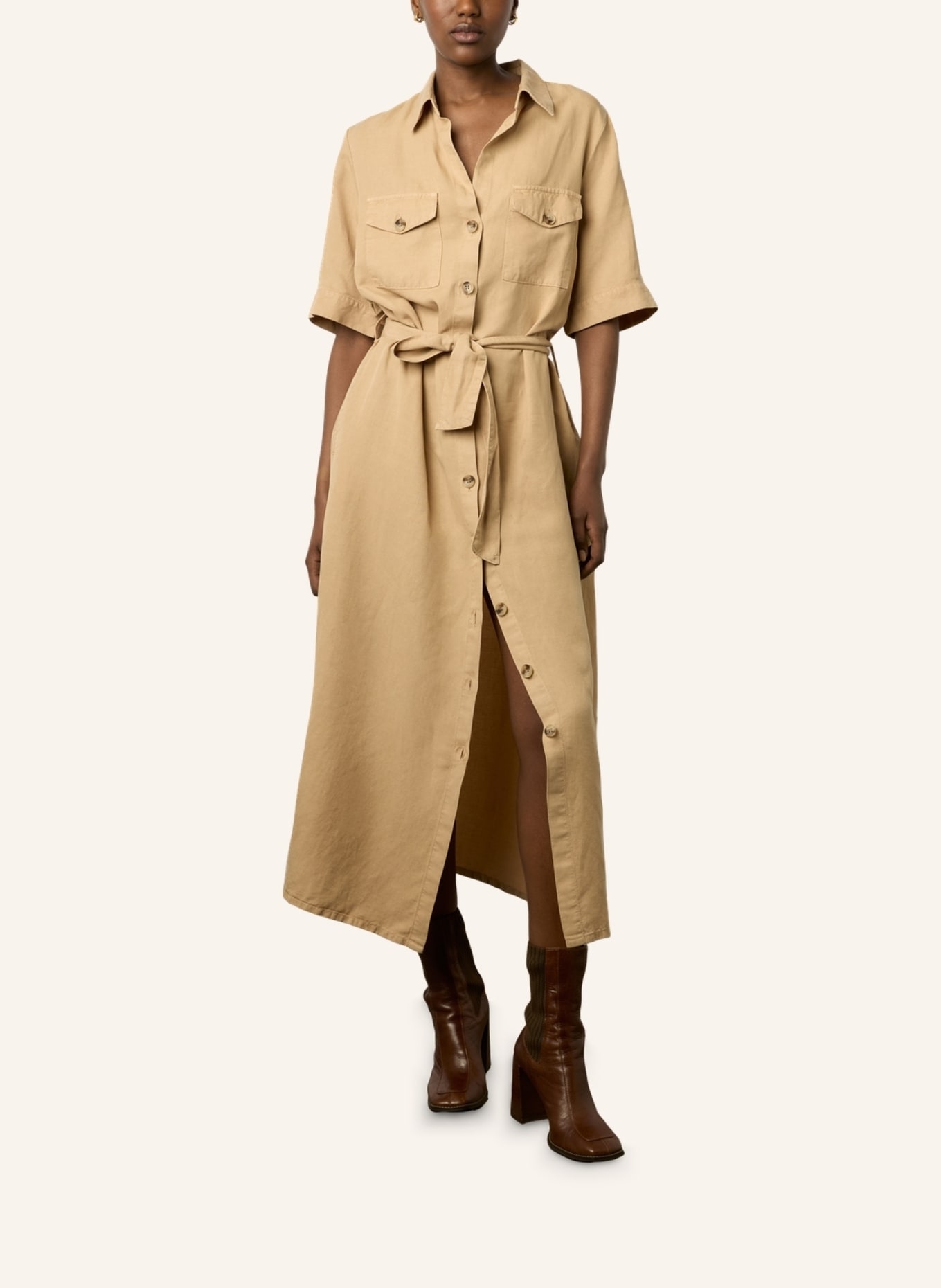 GERARD DAREL Kleider ESTILLE, Farbe: BEIGE (Bild 3)