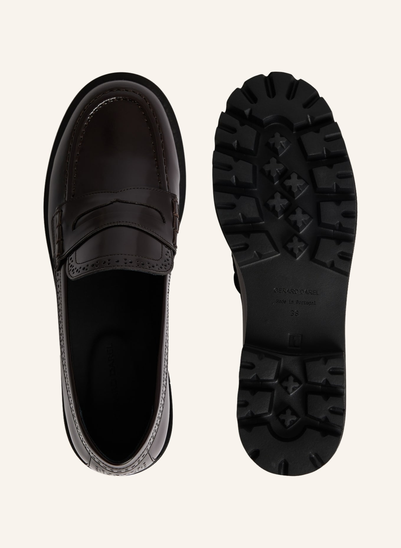 GERARD DAREL Mokassins JACK: DUNKELROT