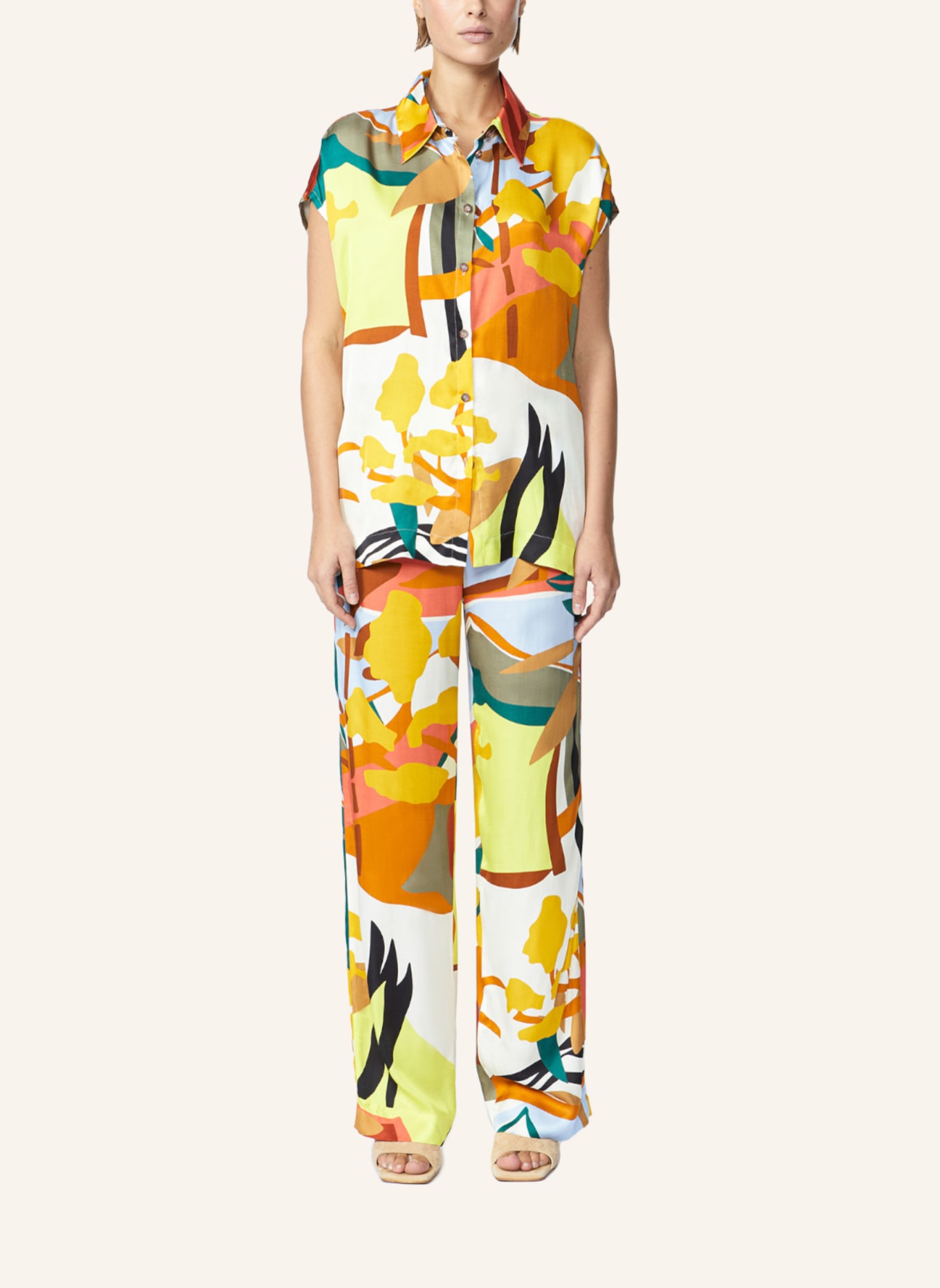 XANDRES Bluse HYREL, Farbe: DUNKELROT/ HELLORANGE (Bild 4)