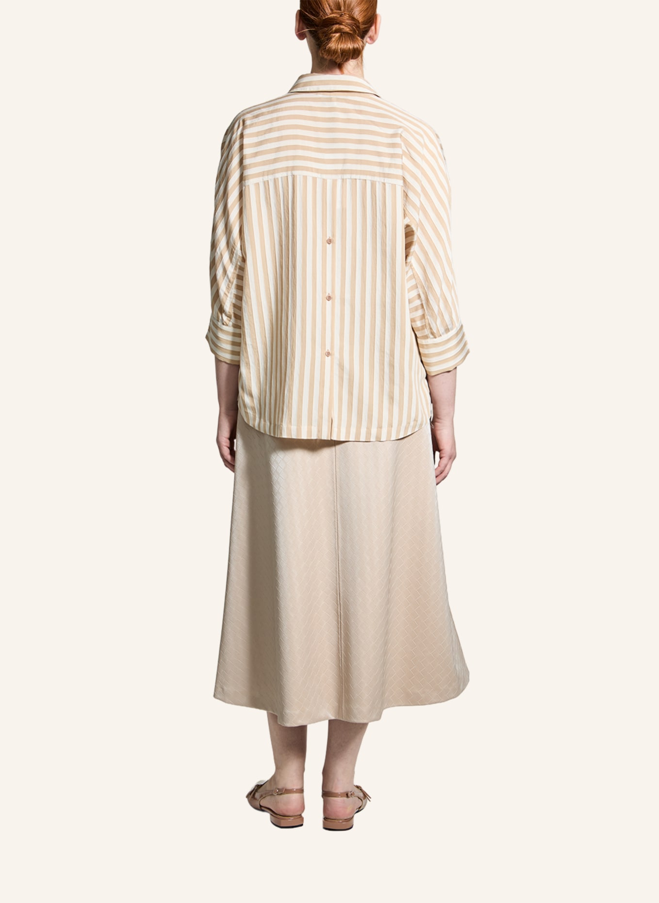 XANDRES Blusen HATIDA: BEIGE/ GRAU