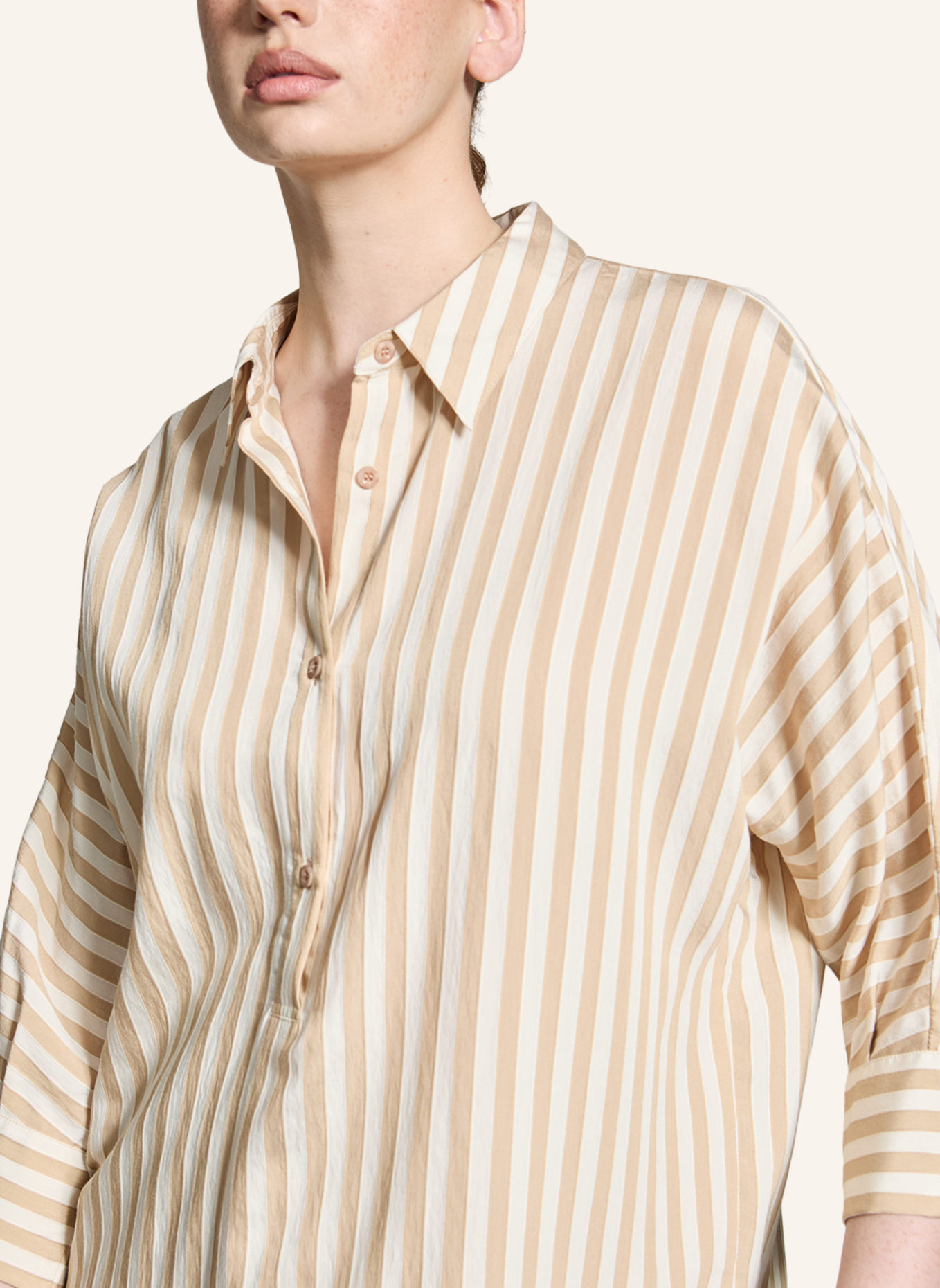 XANDRES Blusen HATIDA: BEIGE/ GRAU