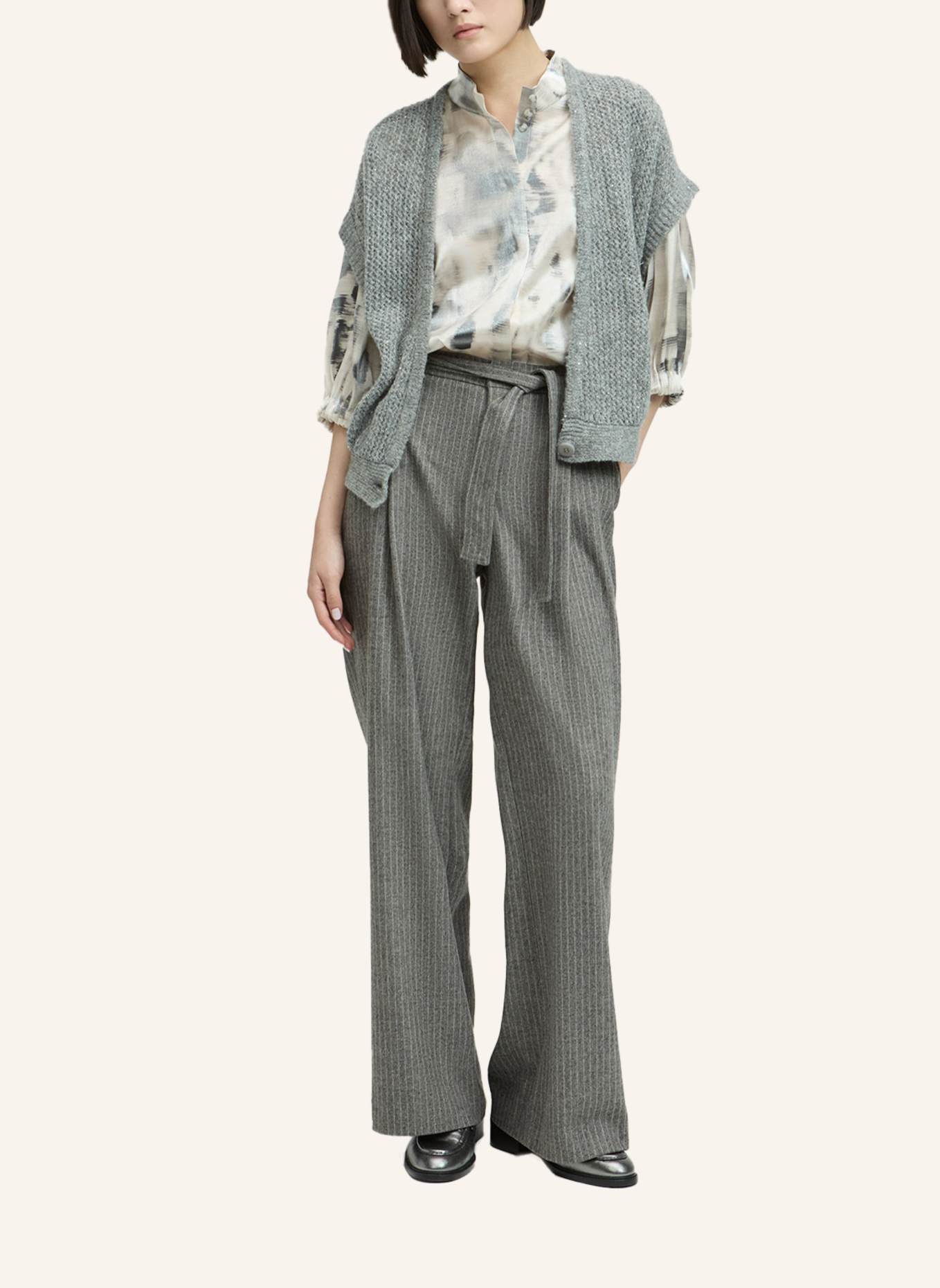 XANDRES Cardigan AYDA: GRAU