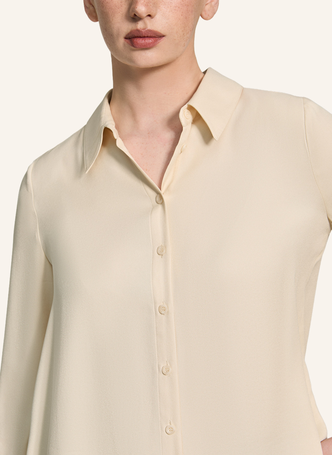 XANDRES Bluse HABON: BEIGE/ CREME