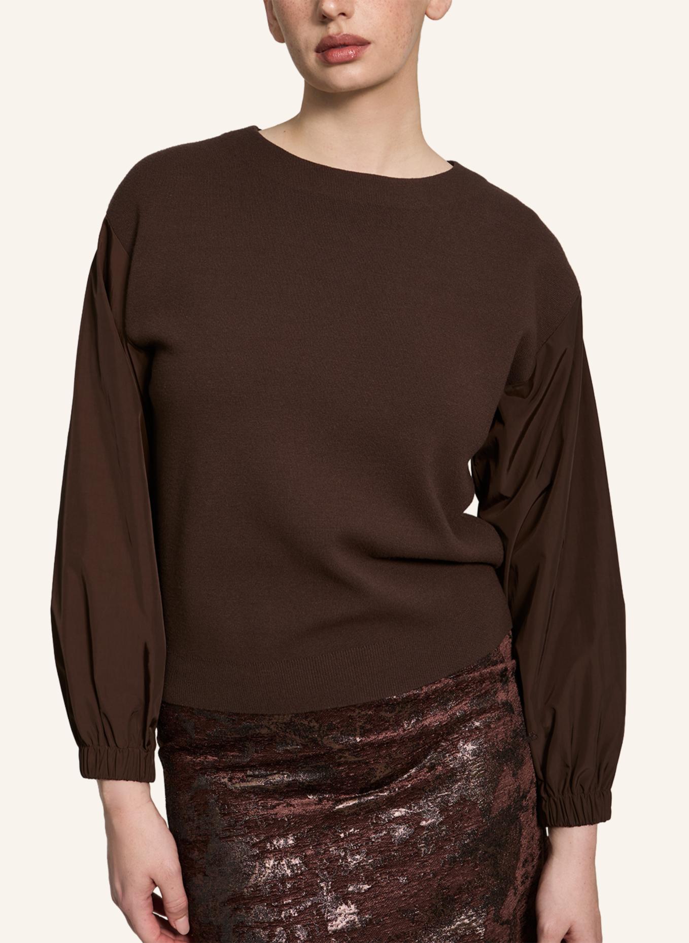 XANDRES Pullover AHLEM: DUNKELBRAUN/ BRAUN