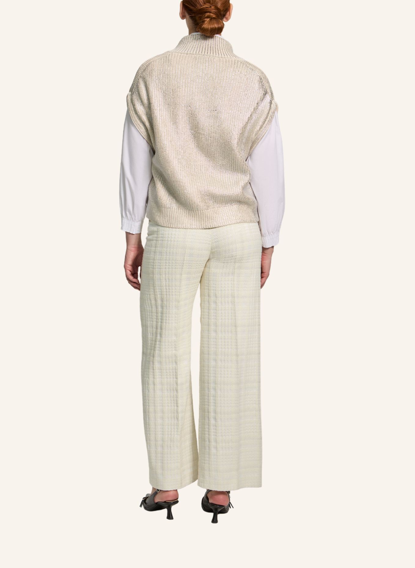 XANDRES Cardigan ROSEMONDE: BEIGE/ CREME