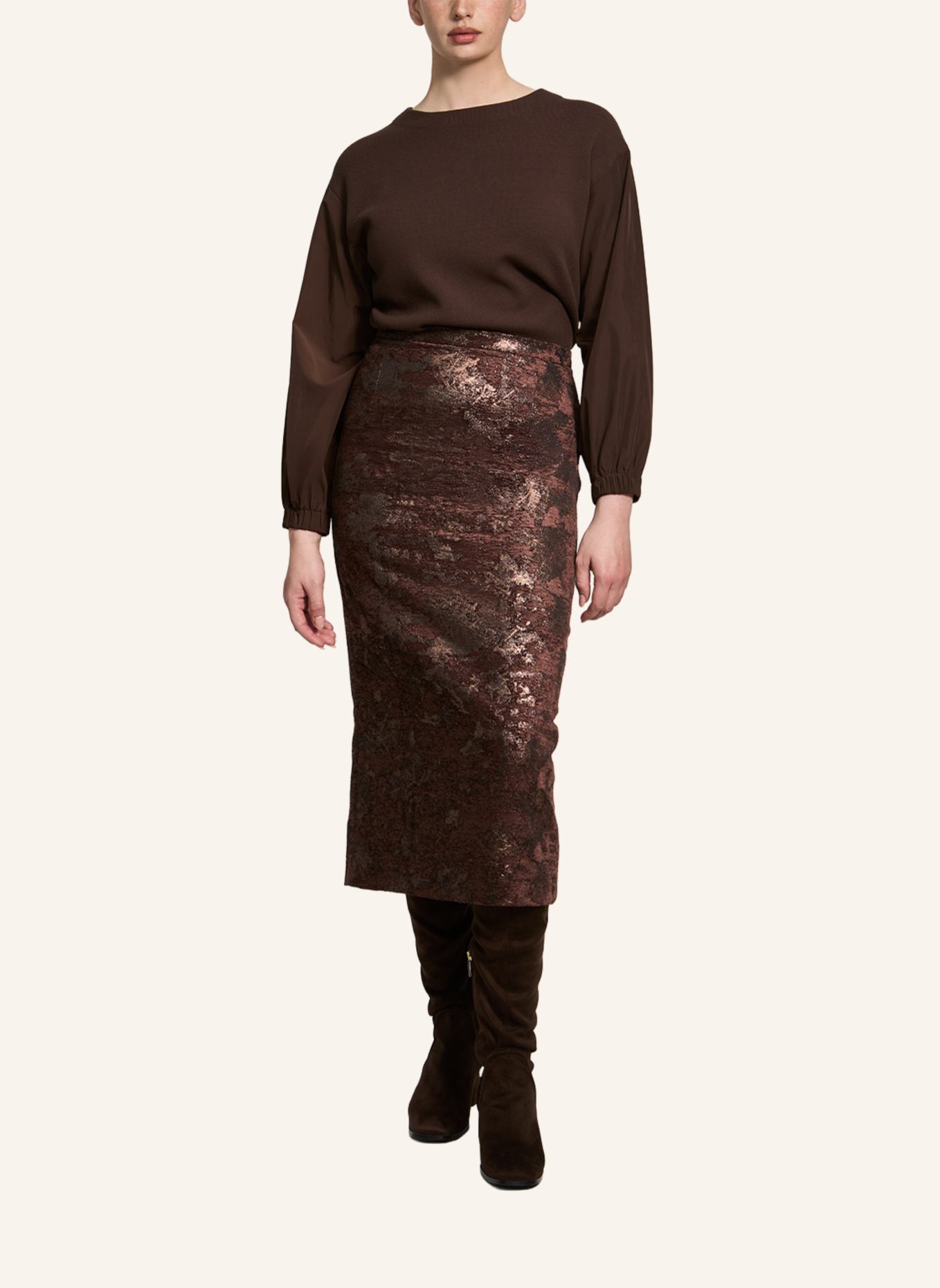 XANDRES Rock ROEF: DUNKELBRAUN/ BRAUN