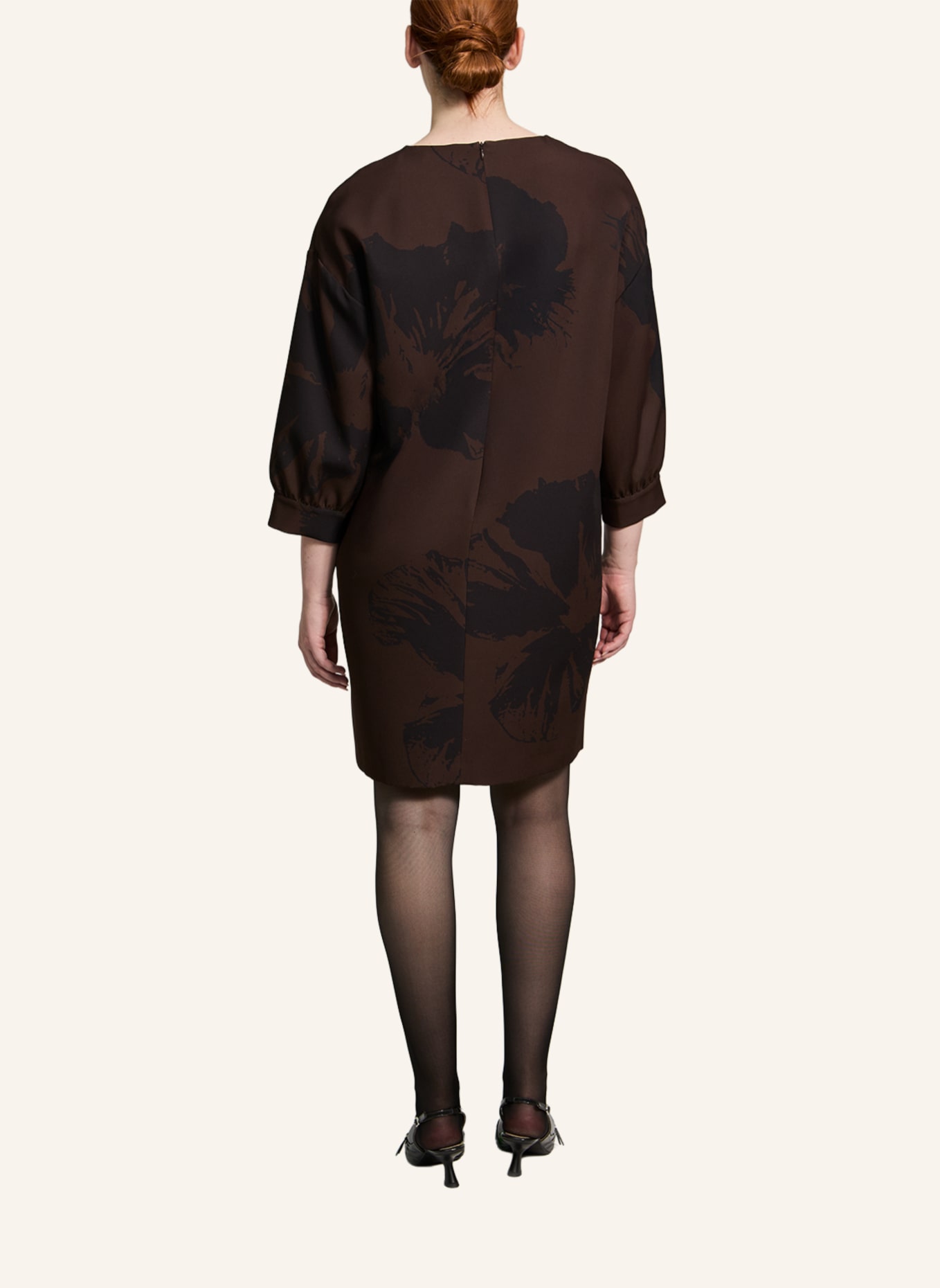 XANDRES Kleid KIKKI: DUNKELBRAUN/ BRAUN