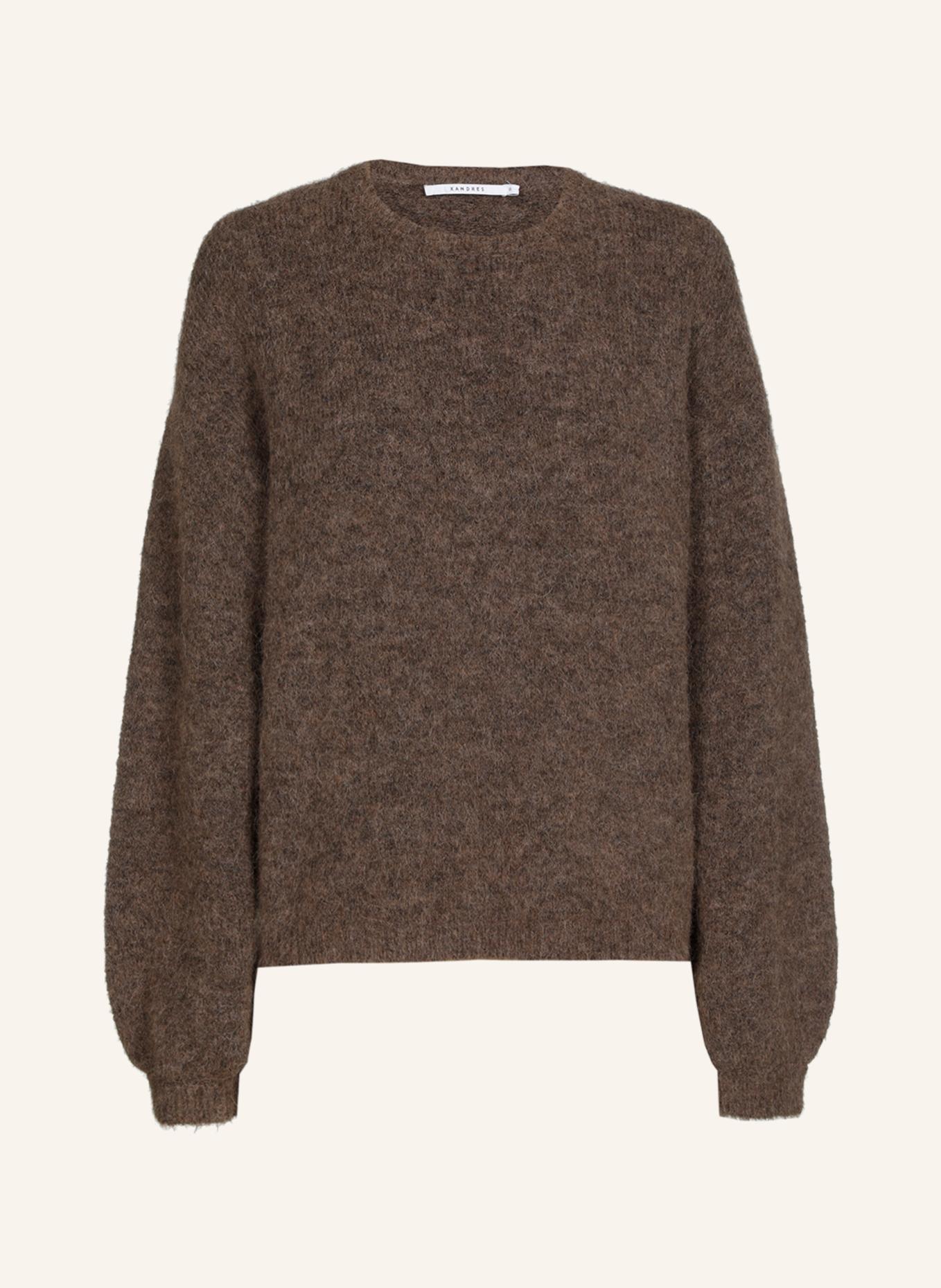 XANDRES Pullover ARACHA: DUNKELBRAUN/ BRAUN