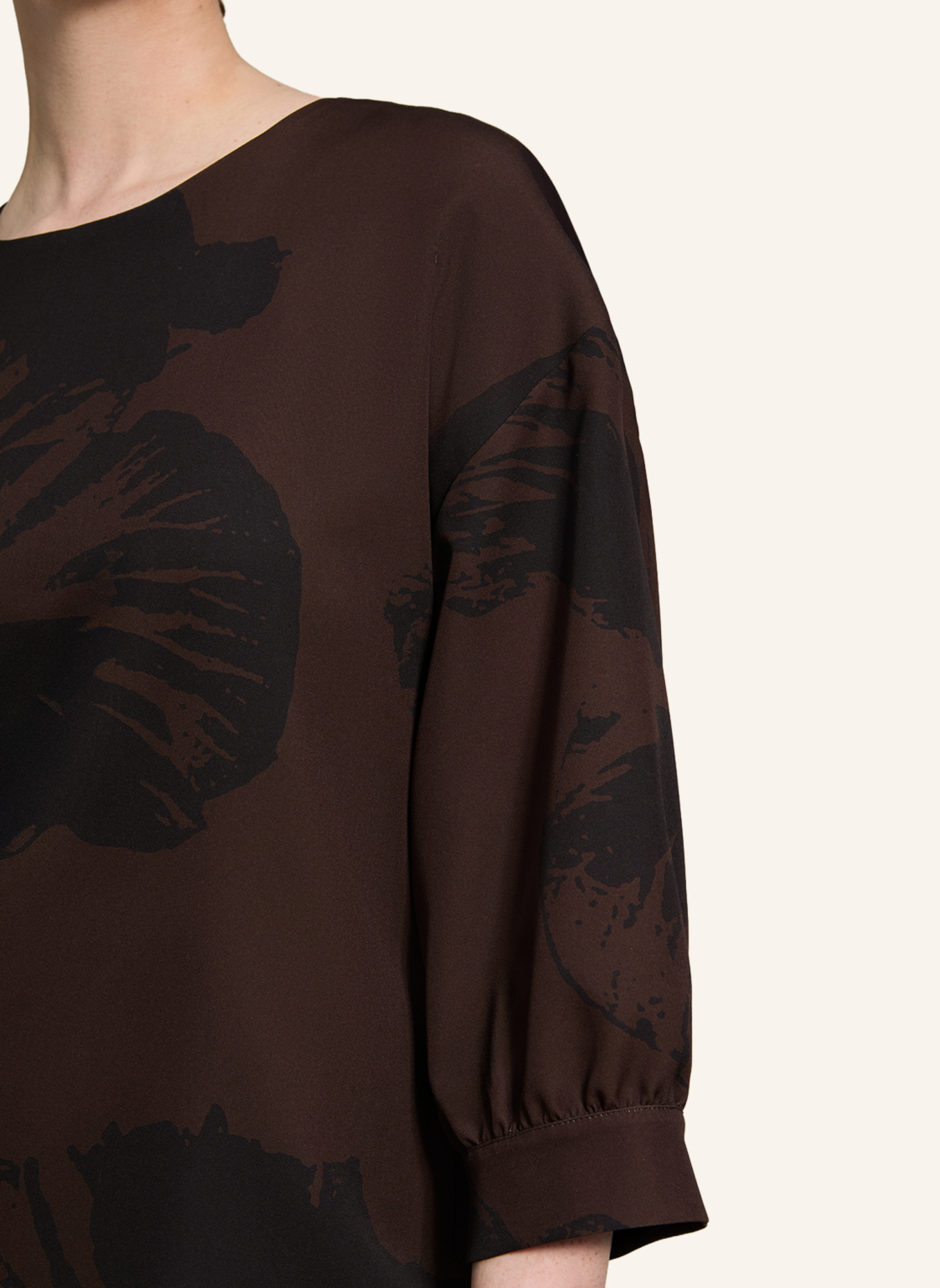 XANDRES Kleid KIKKI: DUNKELBRAUN/ BRAUN