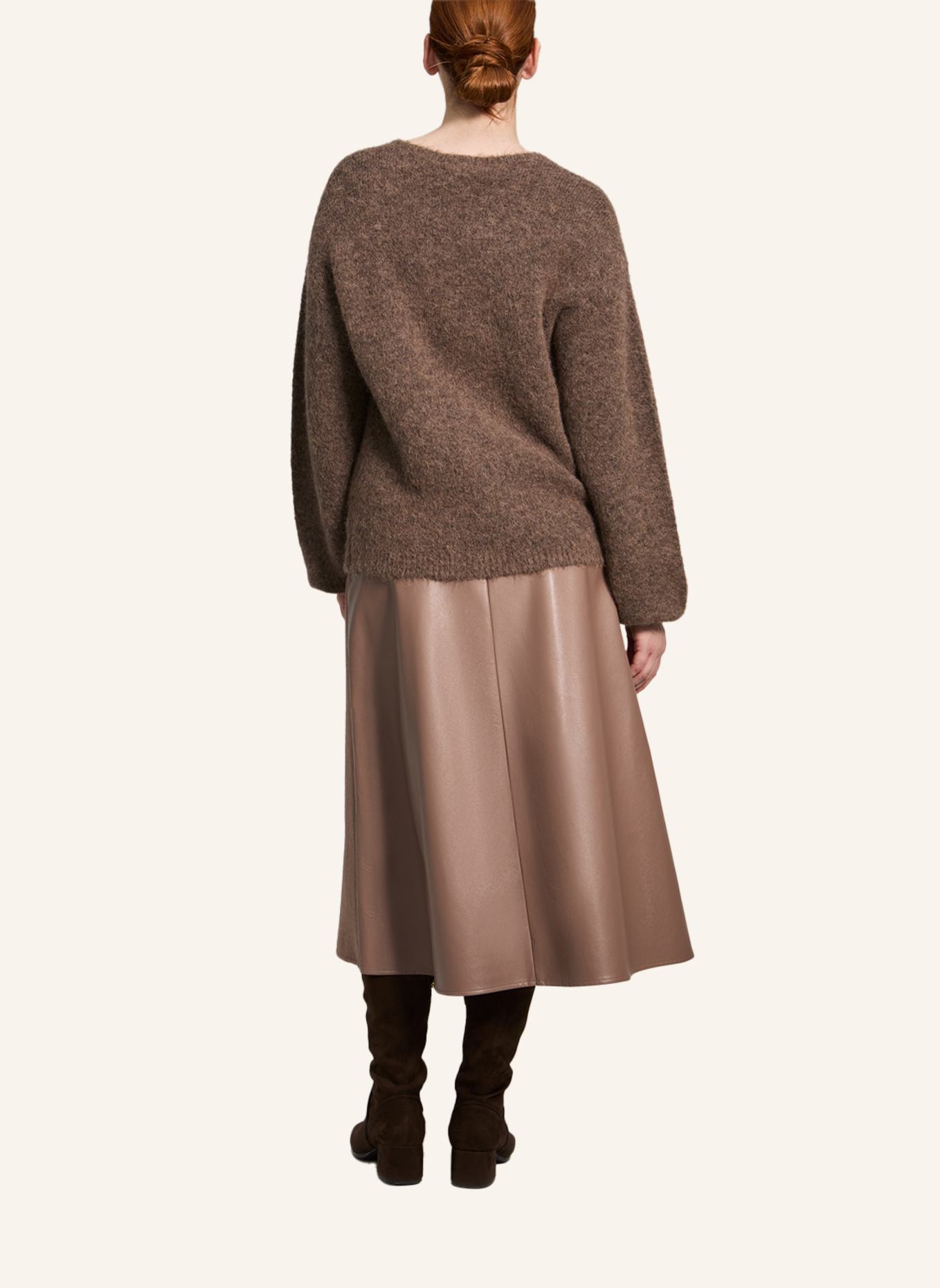 XANDRES Pullover ARACHA: DUNKELBRAUN/ BRAUN