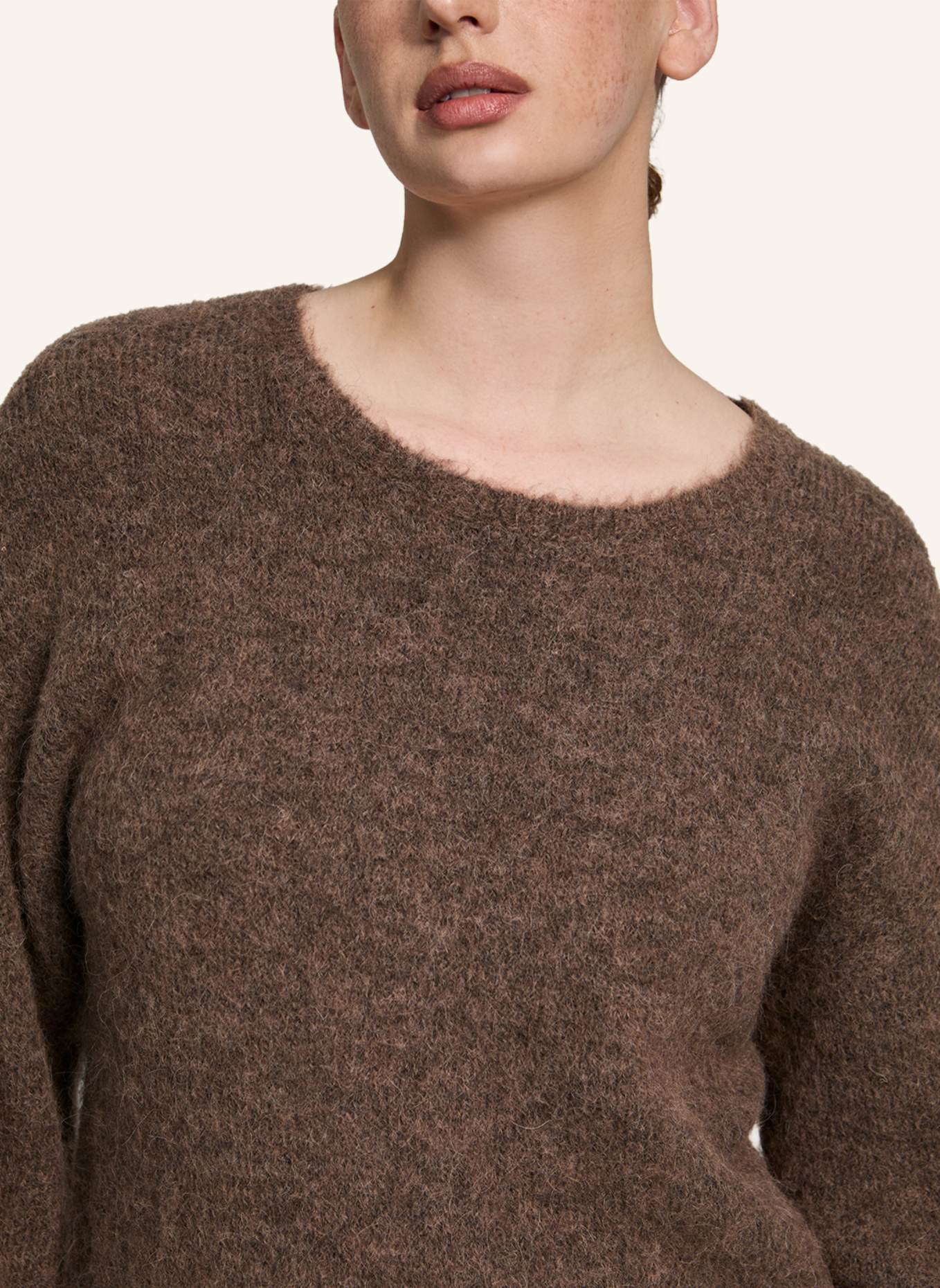 XANDRES Pullover ARACHA: DUNKELBRAUN/ BRAUN