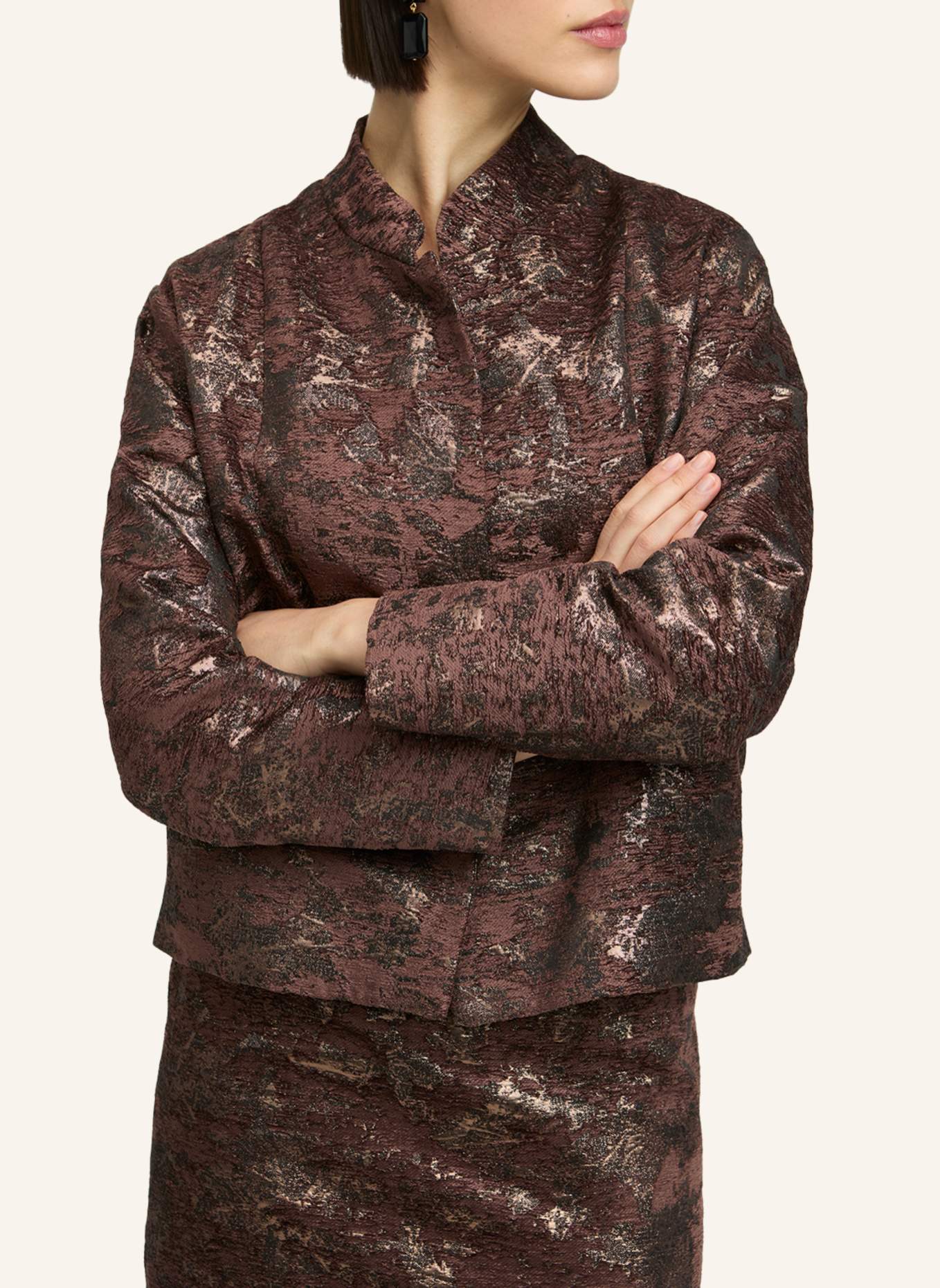 XANDRES Blazer BILLIE: DUNKELBRAUN/ BRAUN