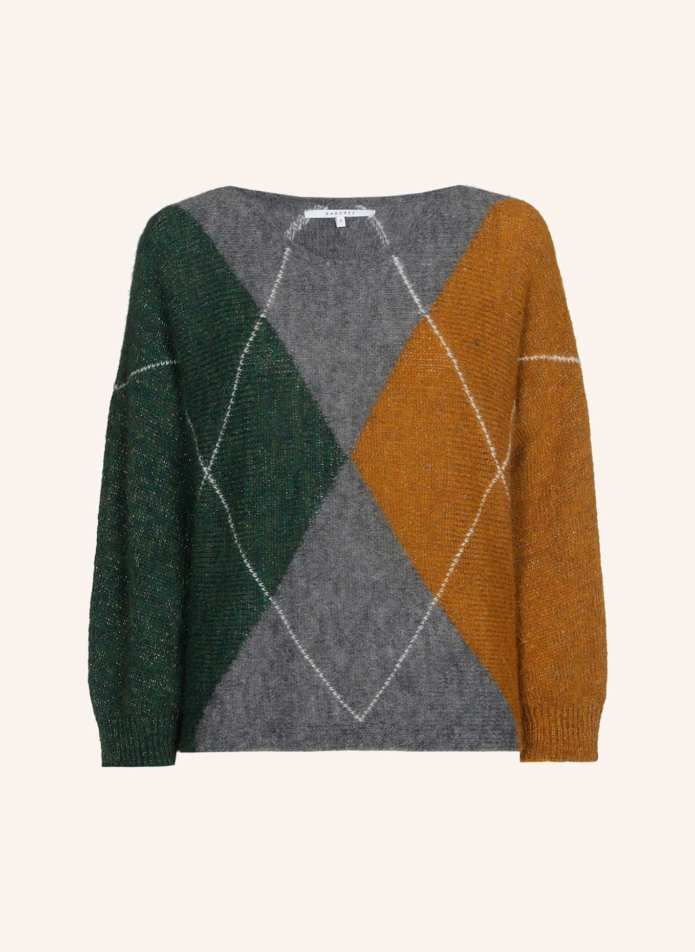 XANDRES Pullover BRETT: GRAU