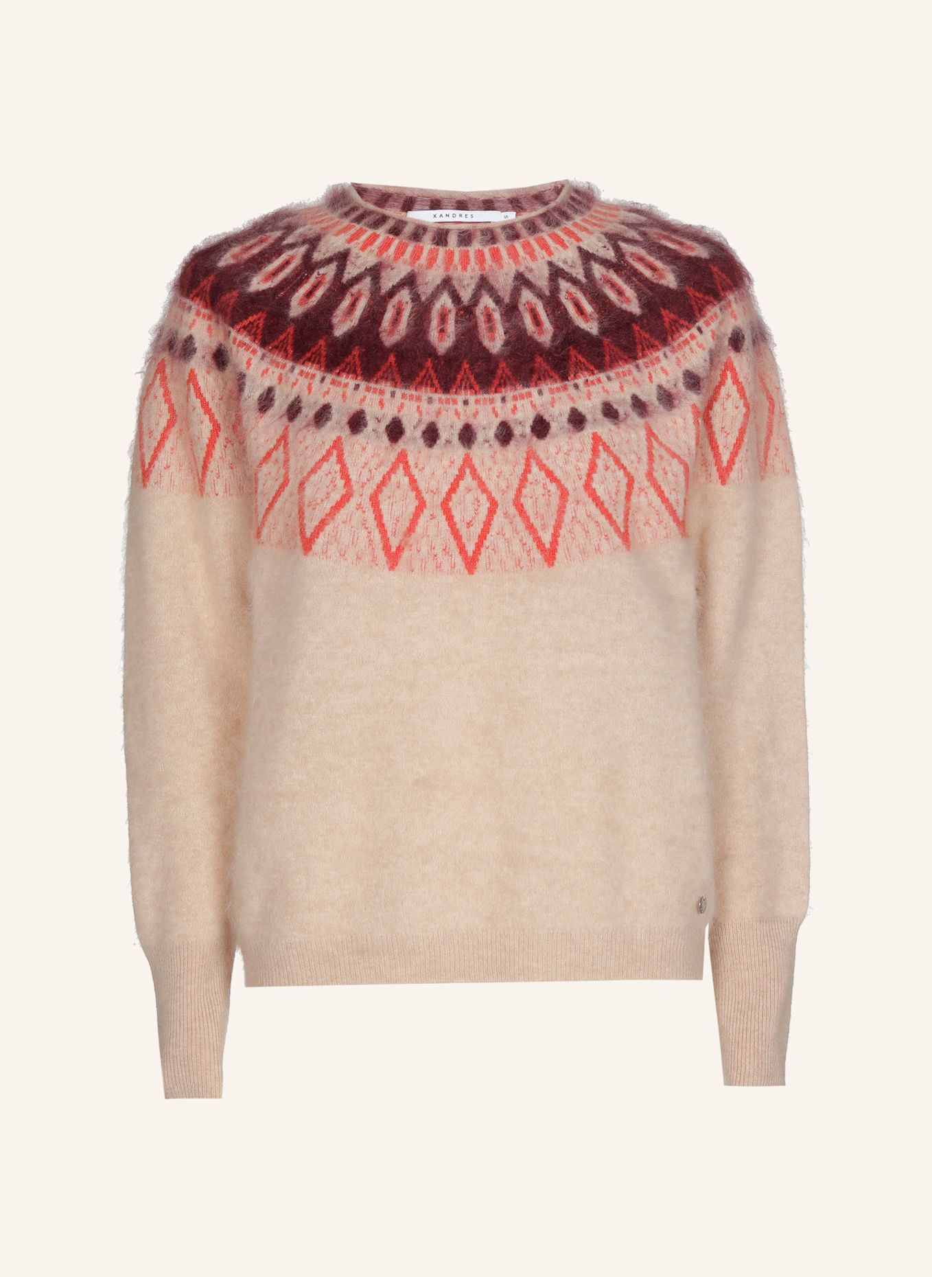 XANDRES Pullover SOLENN: BEIGE