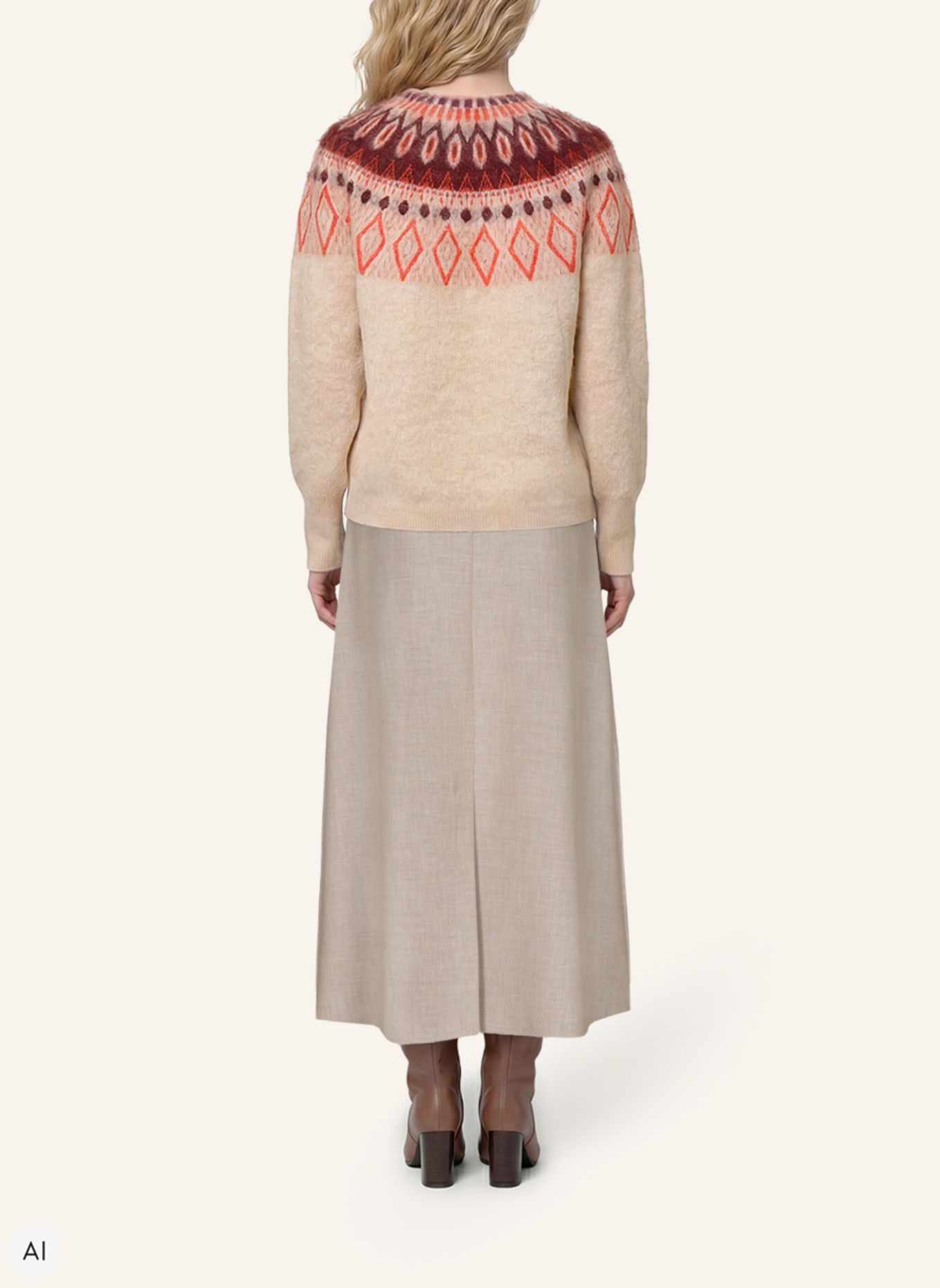 XANDRES Pullover SOLENN: BEIGE