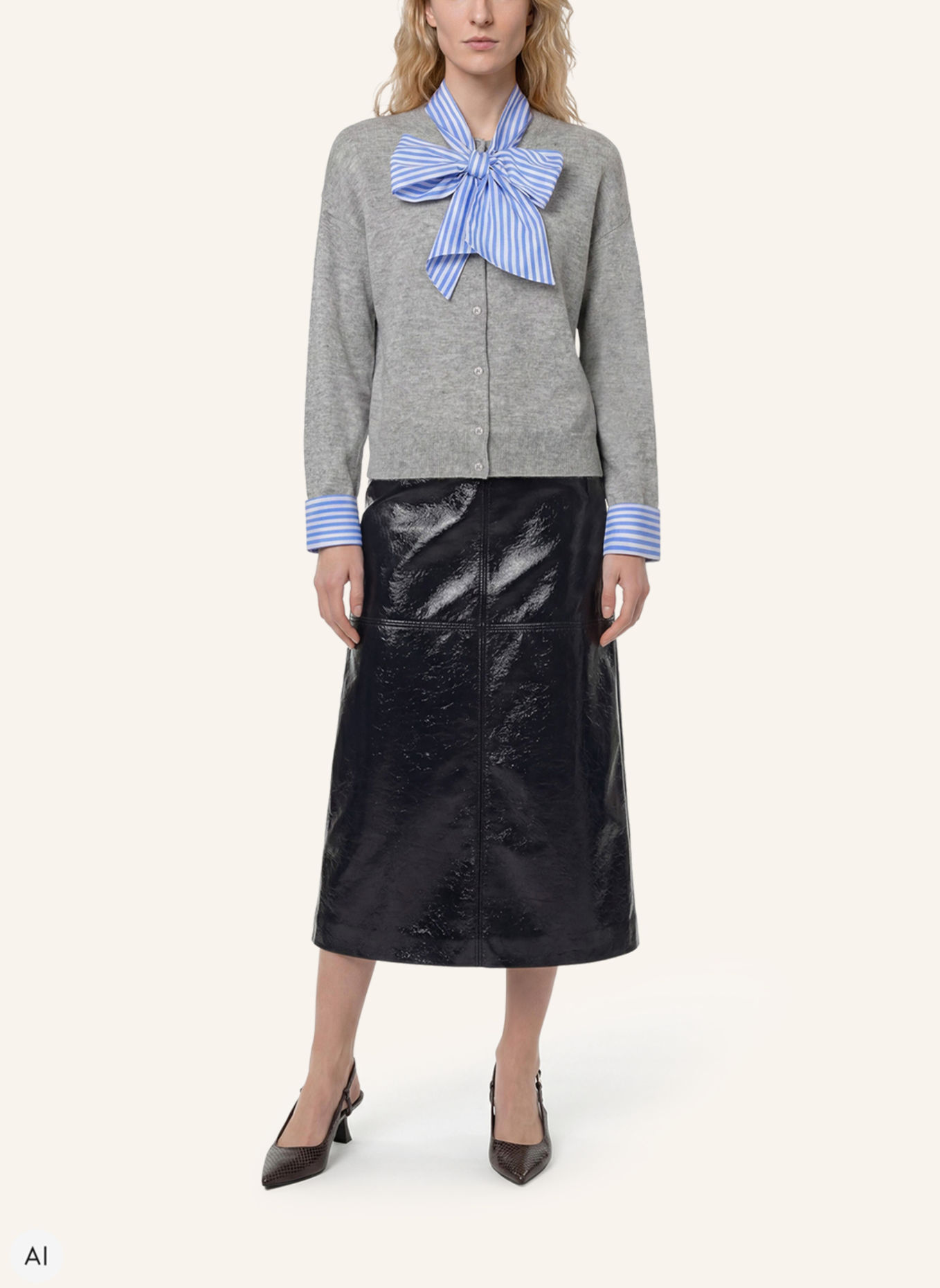 XANDRES Strickjacken ALIANNE: GRAU