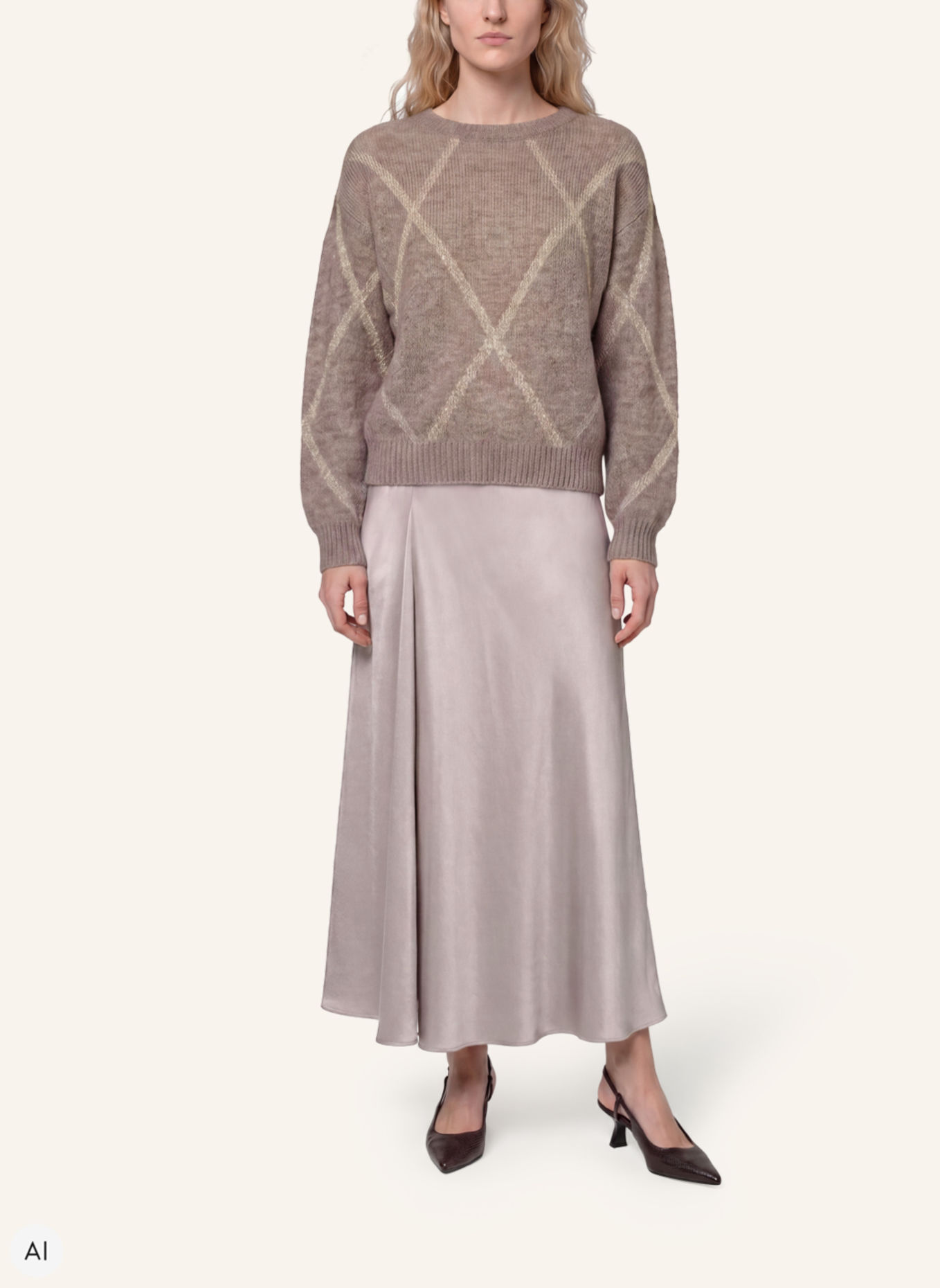 XANDRES Pullover BENEDITTA: BEIGE