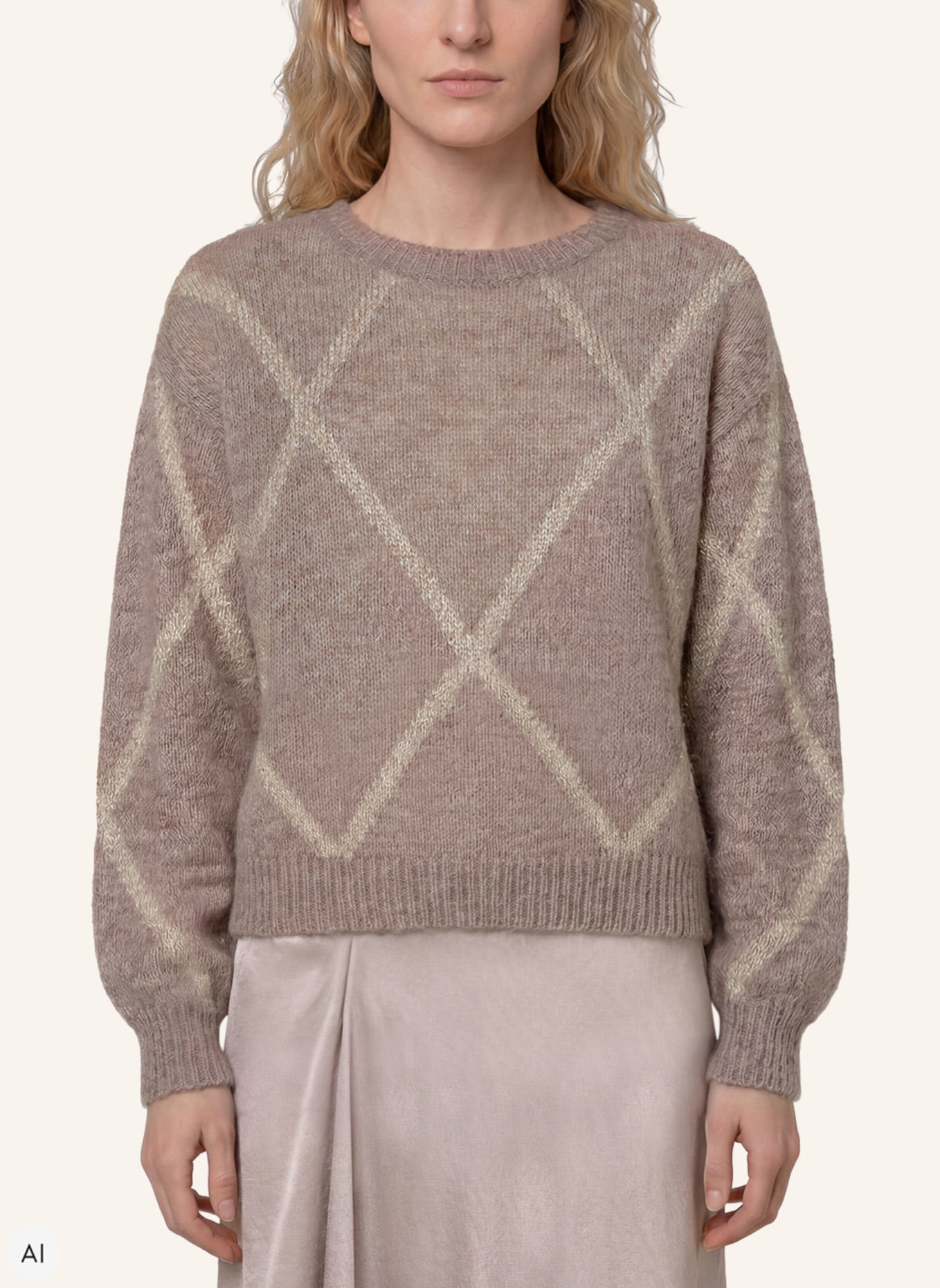 XANDRES Pullover BENEDITTA: BEIGE