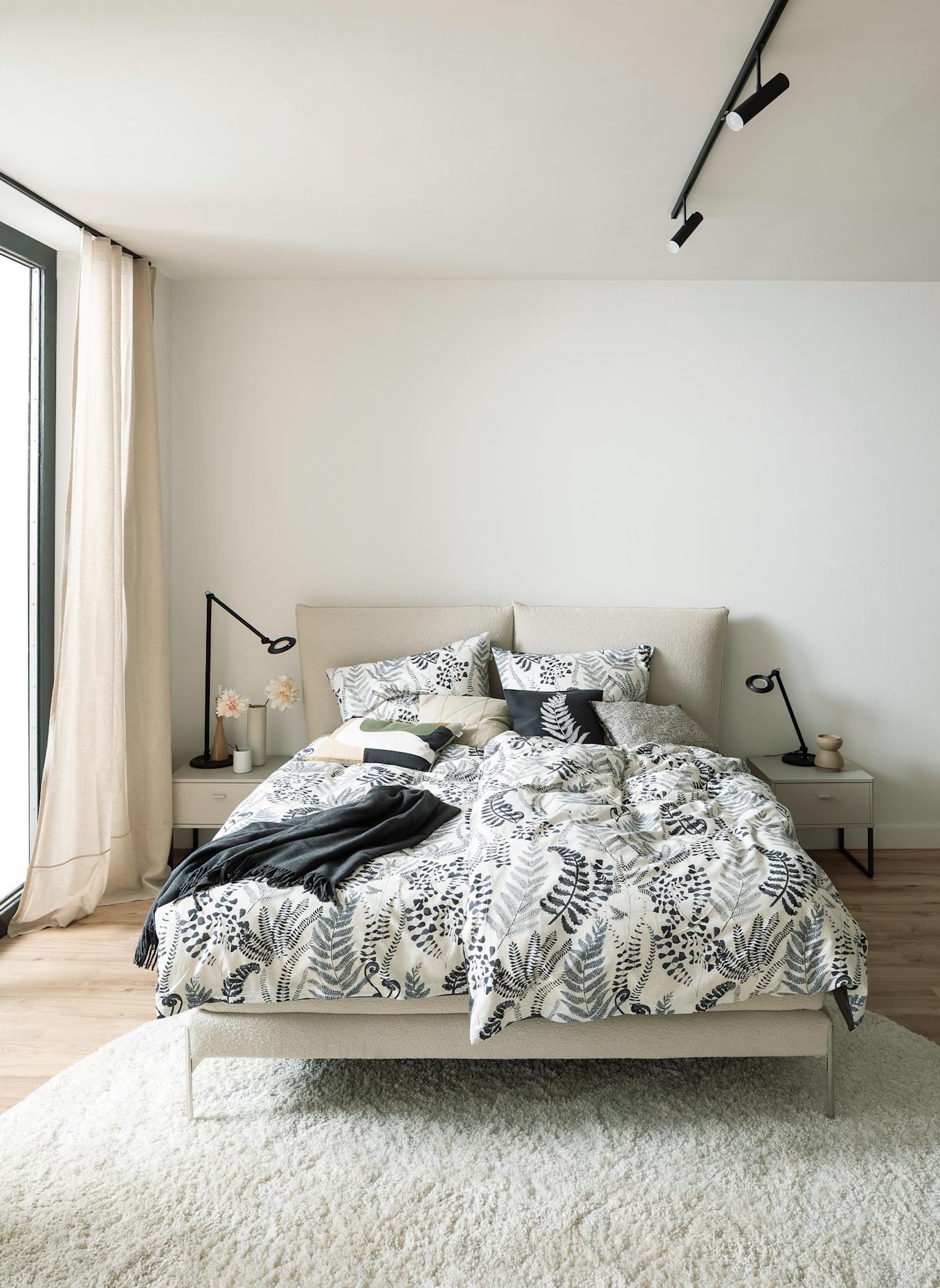 SCHÖNER WOHNEN KOLLEKTION Percal Bettwäsche VIVA: DUNKELGRAU