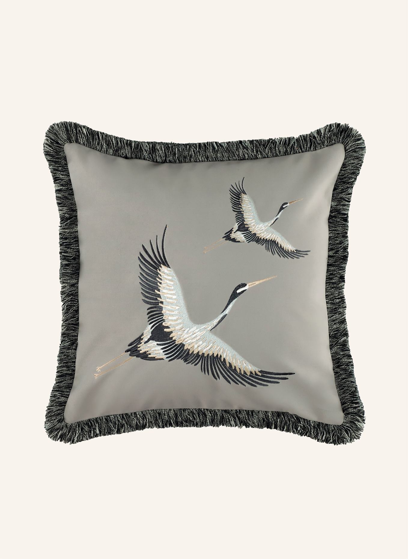 SCHÖNER WOHNEN KOLLEKTION Zierkissenhülle TRAIL: DUNKELGRAU