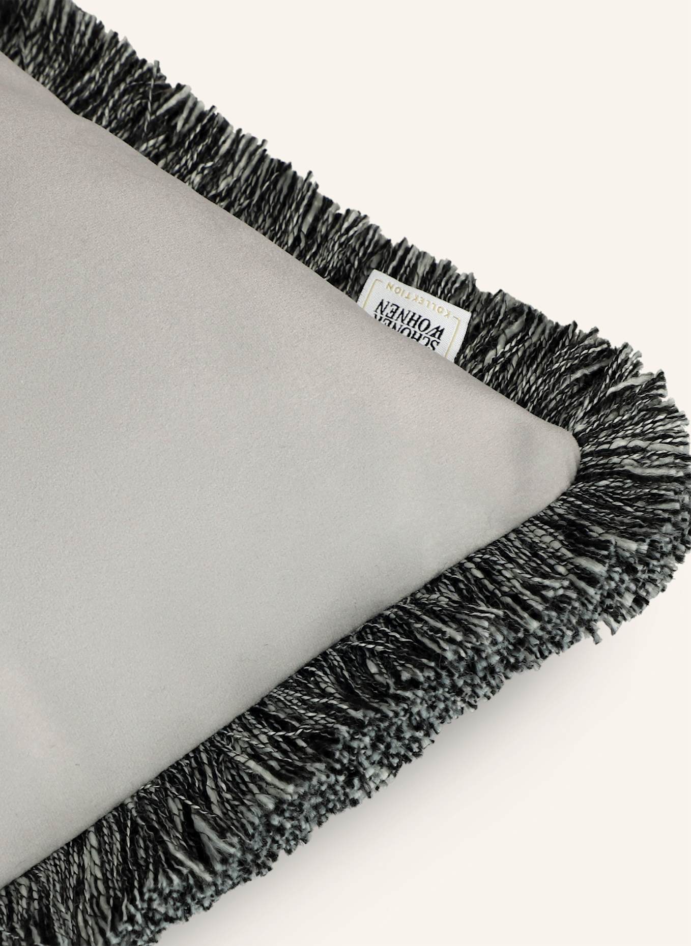 SCHÖNER WOHNEN KOLLEKTION Zierkissenhülle TRAIL: DUNKELGRAU