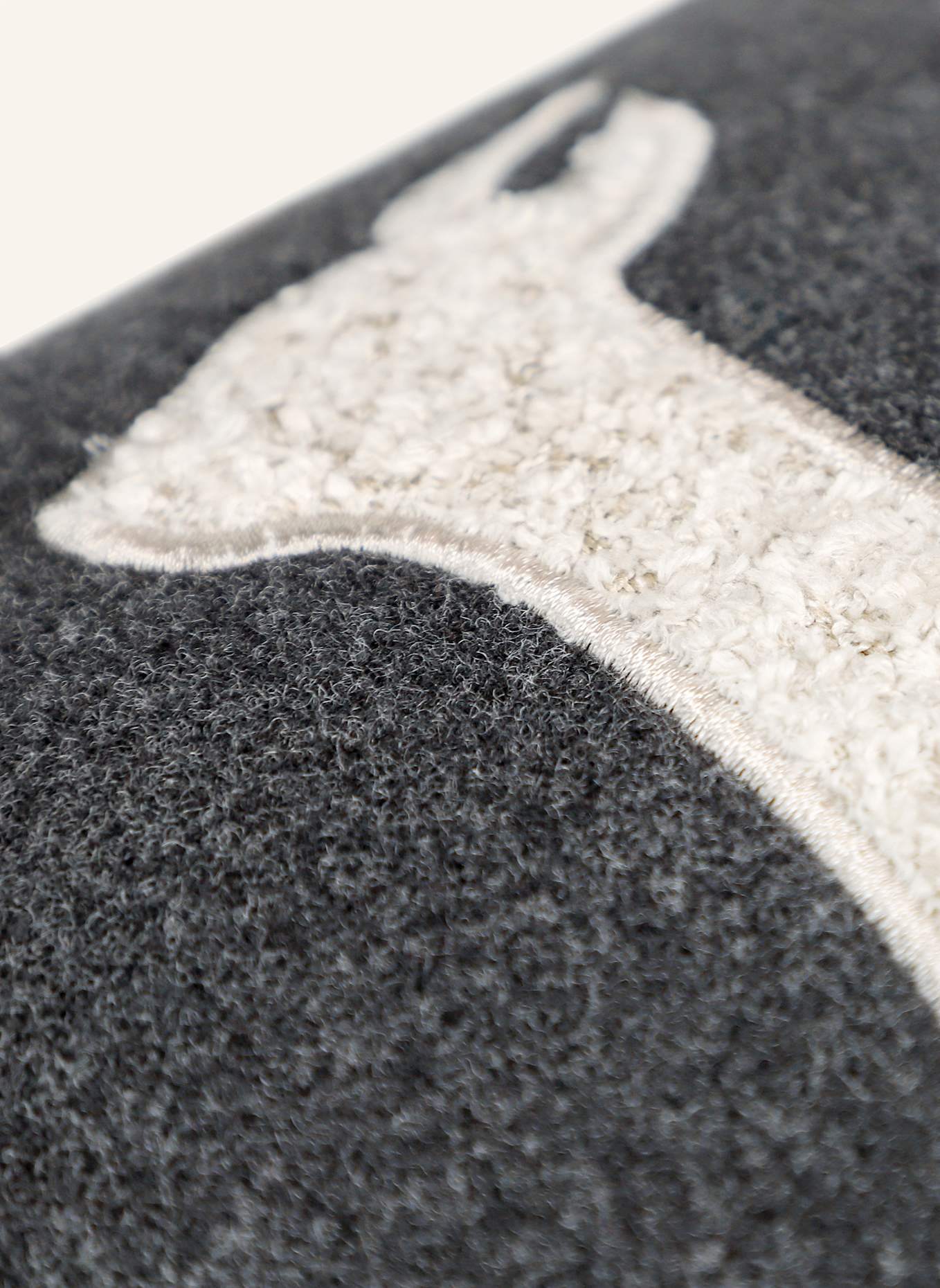 SPORTALM Zierkissenhülle BOUCLÈ KITZ: DUNKELGRAU