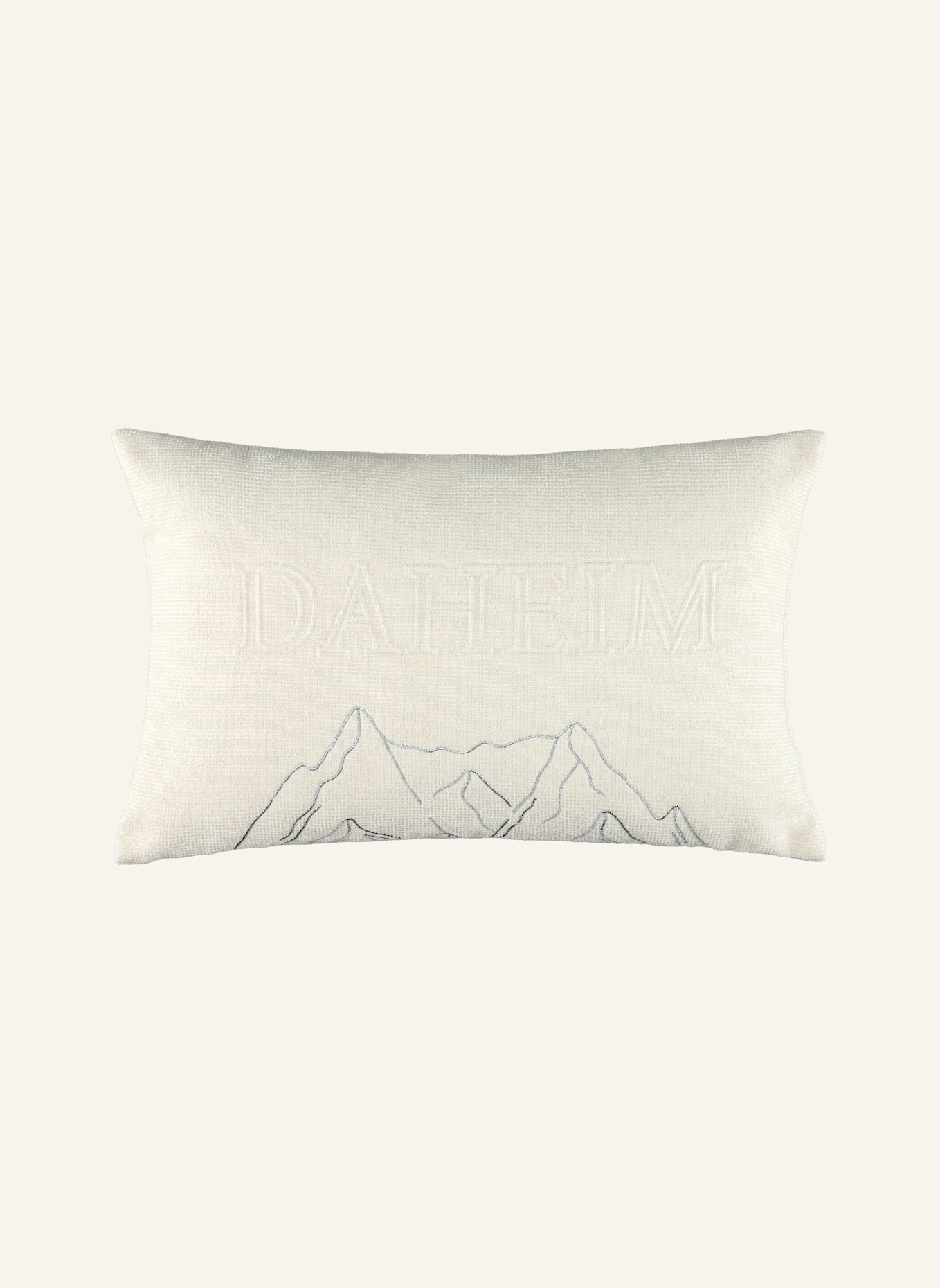SPORTALM Zierkissenhülle DAHEIM: WEISS