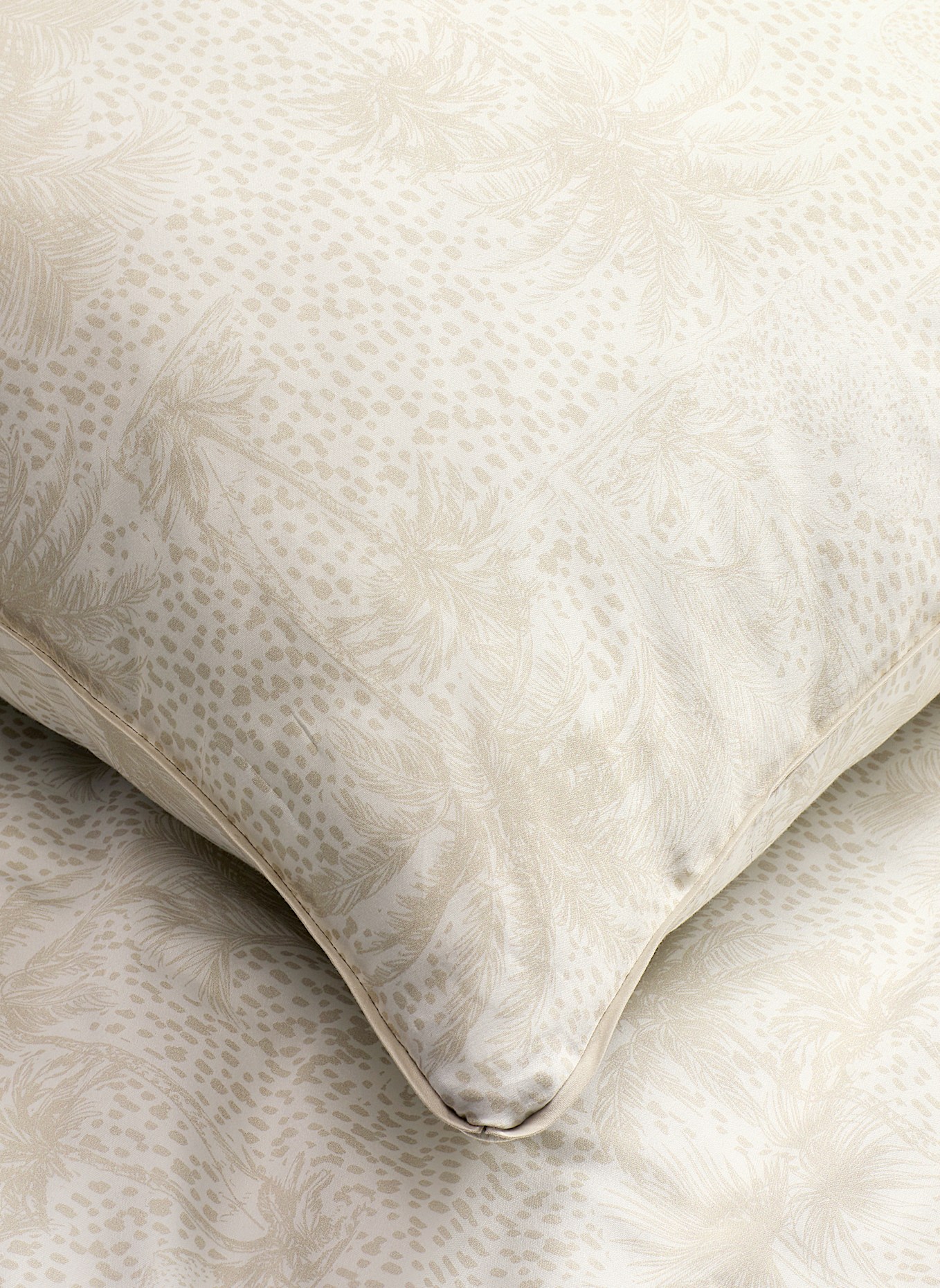 SPORTALM Satin Bettwäsche PALMS: BEIGE