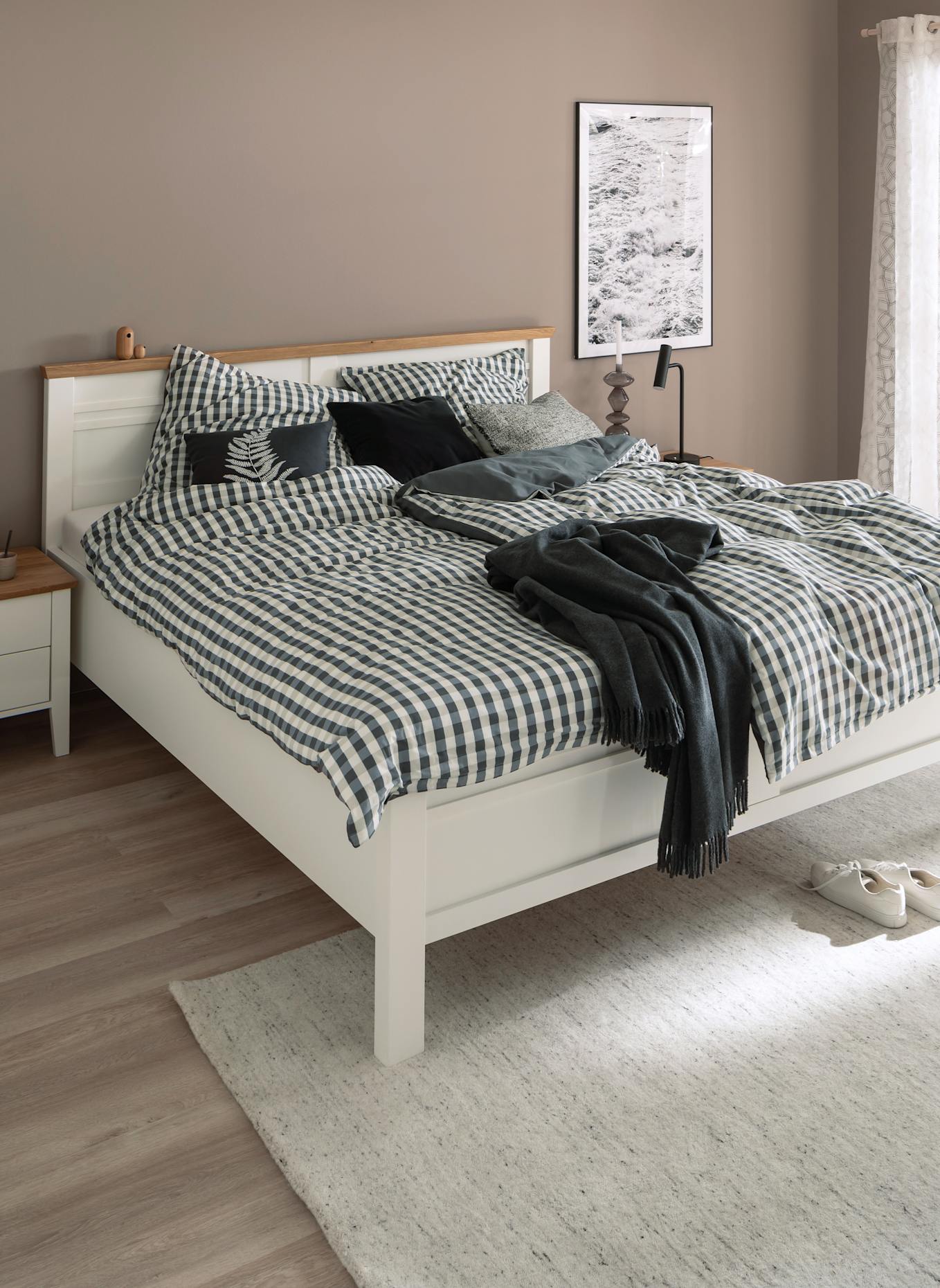 SCHÖNER WOHNEN KOLLEKTION Percal Bettwäsche VICHY: DUNKELGRAU