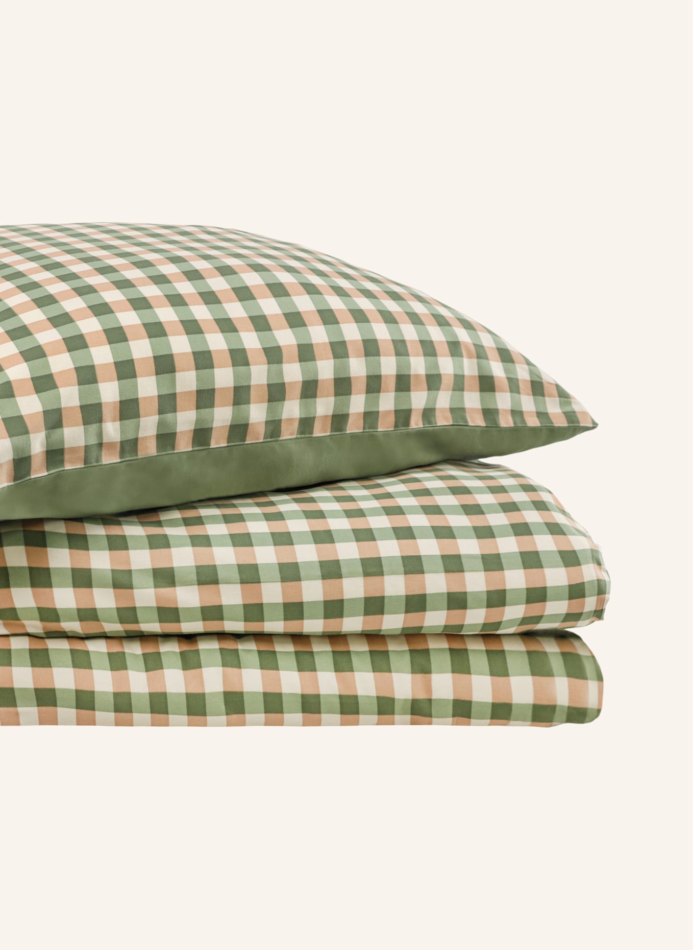 SCHÖNER WOHNEN KOLLEKTION Percal Bettwäsche VICHY: GRÜN