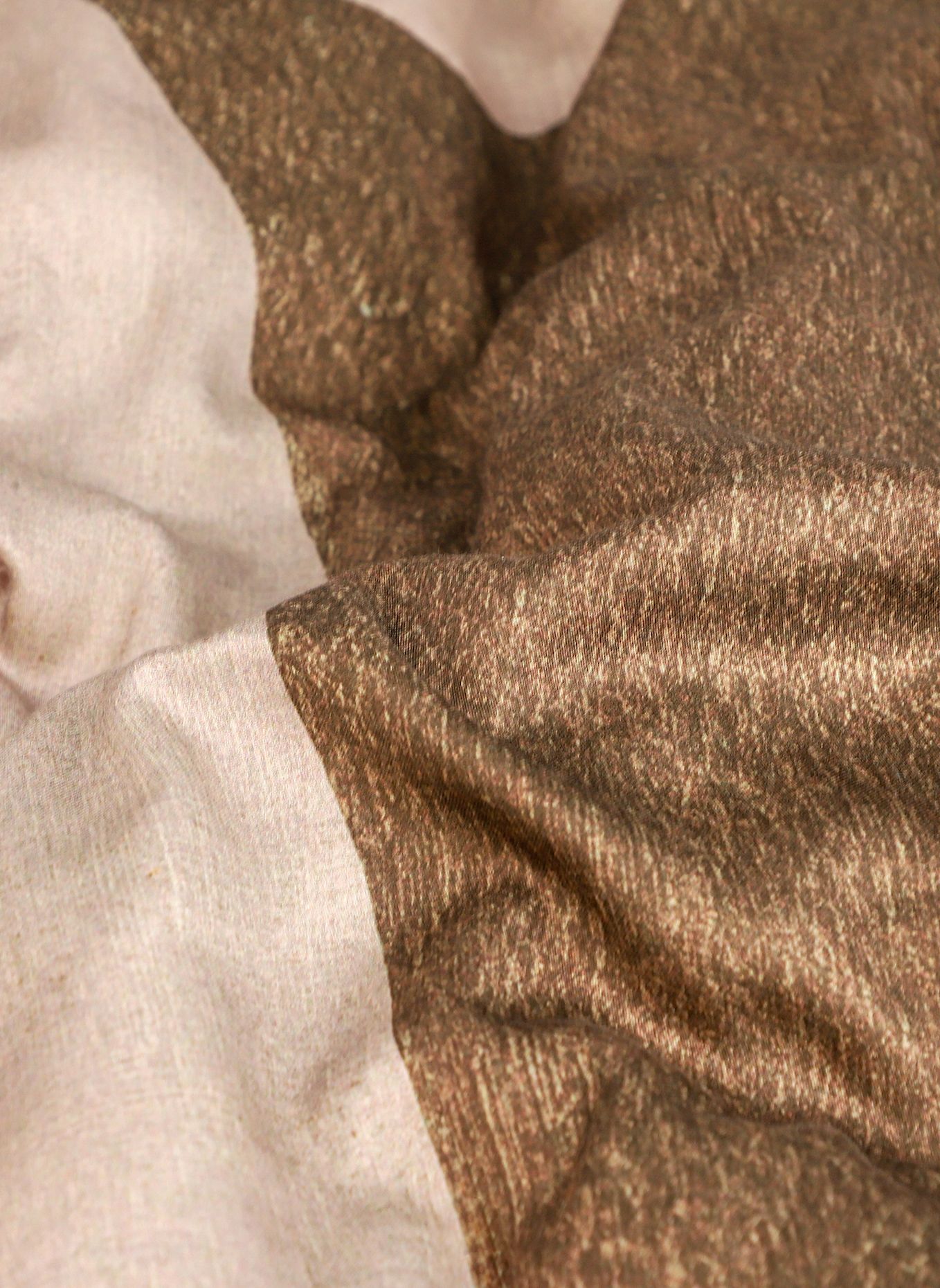SCHÖNER WOHNEN KOLLEKTION Satijn dekbedovertrekken & hoeslakens PATCH: BEIGE