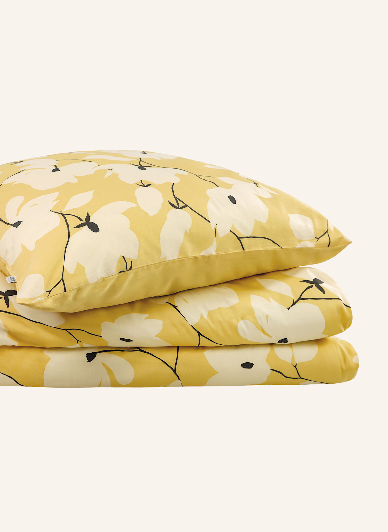 SCHÖNER WOHNEN KOLLEKTION Satin Bettwäsche FLEUR: GELB