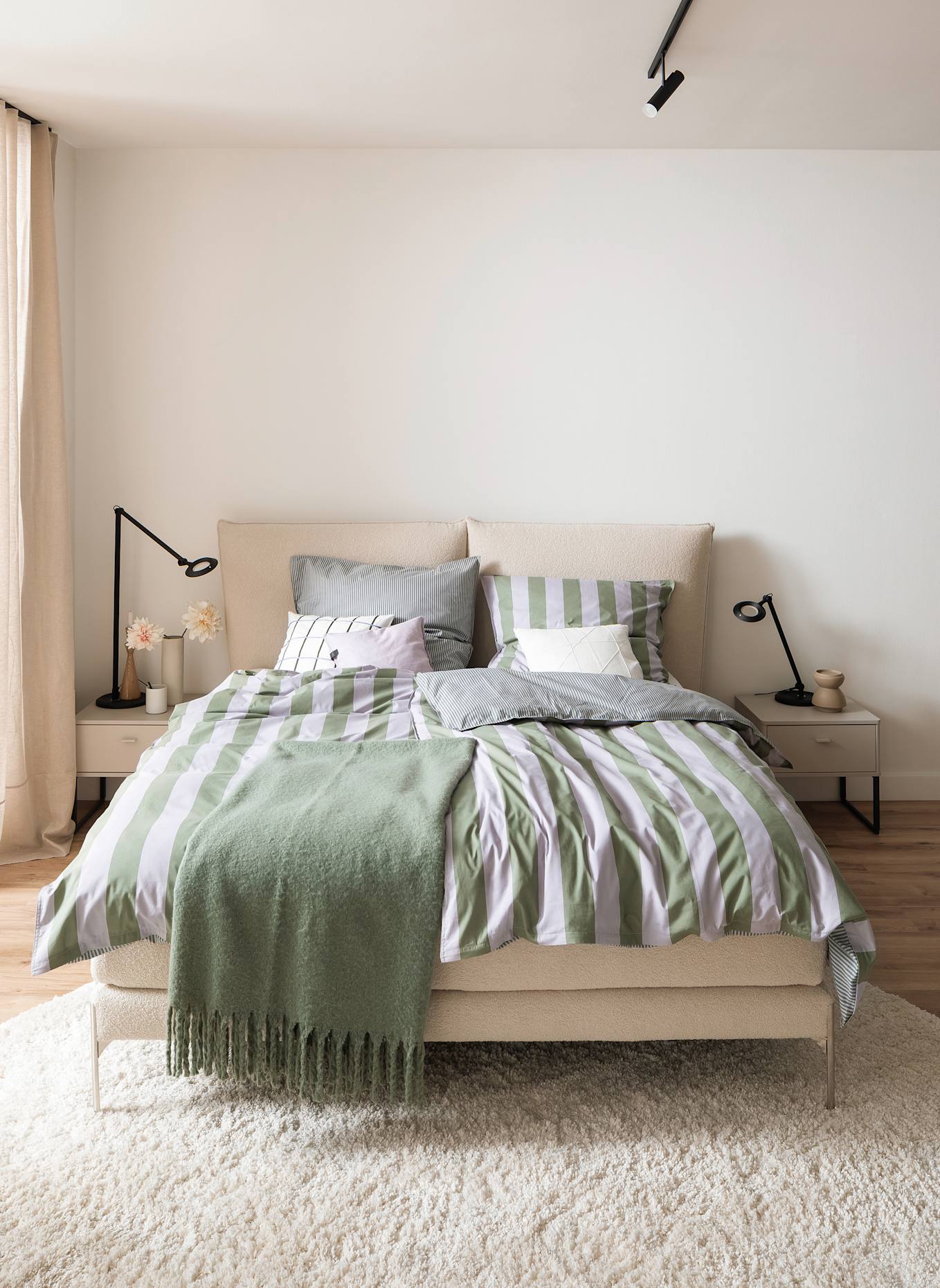 SCHÖNER WOHNEN KOLLEKTION Renforcé Bettwäsche PANEL: LILA