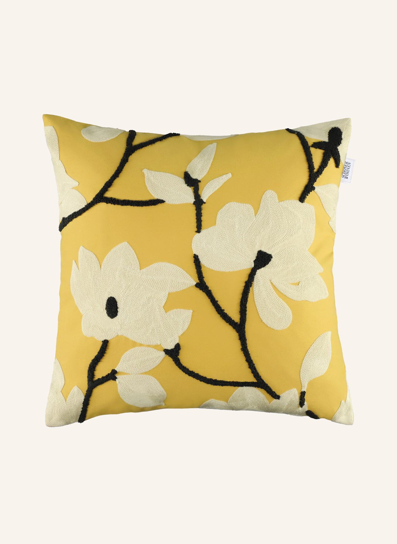 SCHÖNER WOHNEN KOLLEKTION Zierkissenhülle FLEUR: GELB