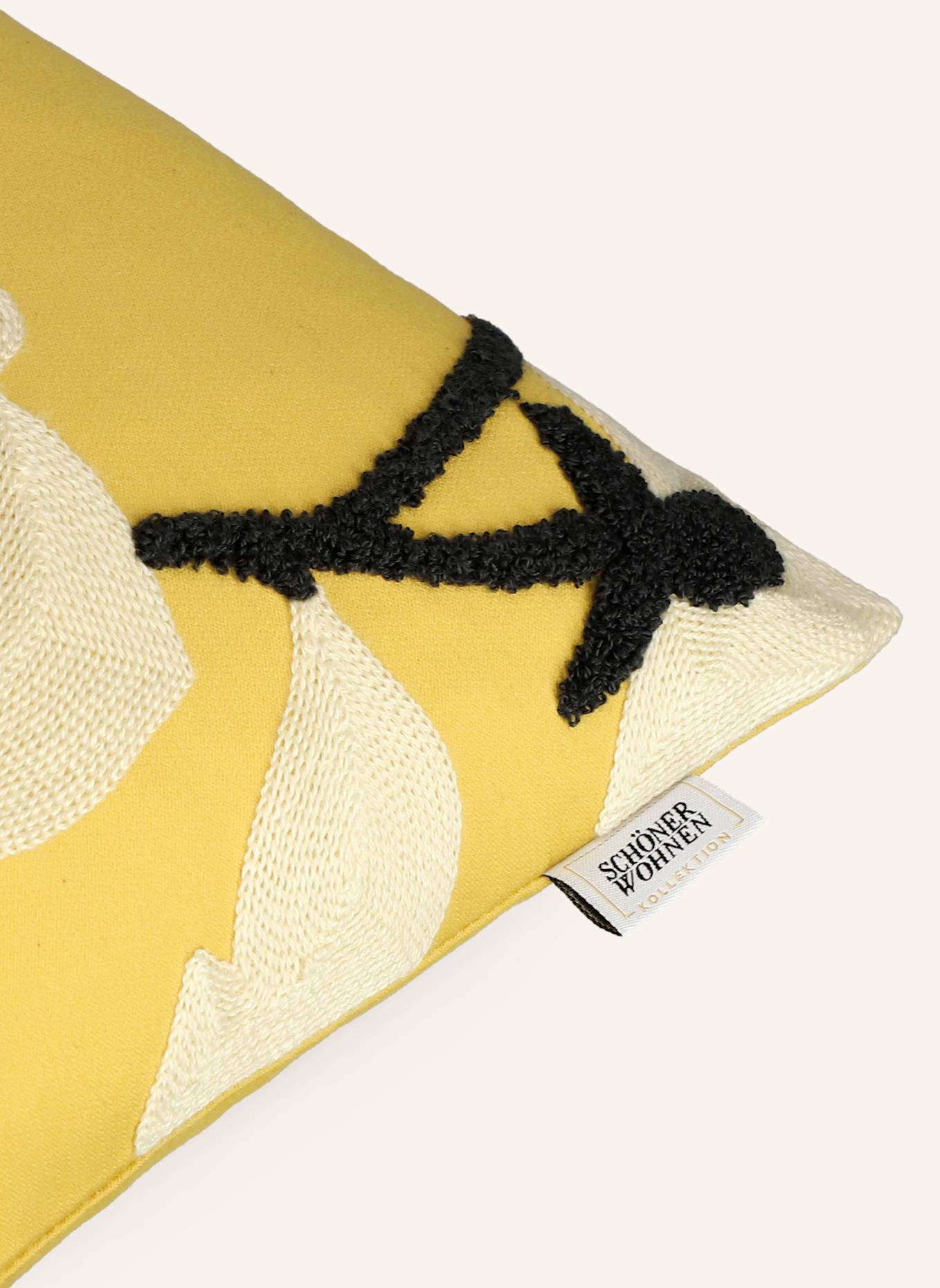 SCHÖNER WOHNEN KOLLEKTION Zierkissenhülle FLEUR: GELB