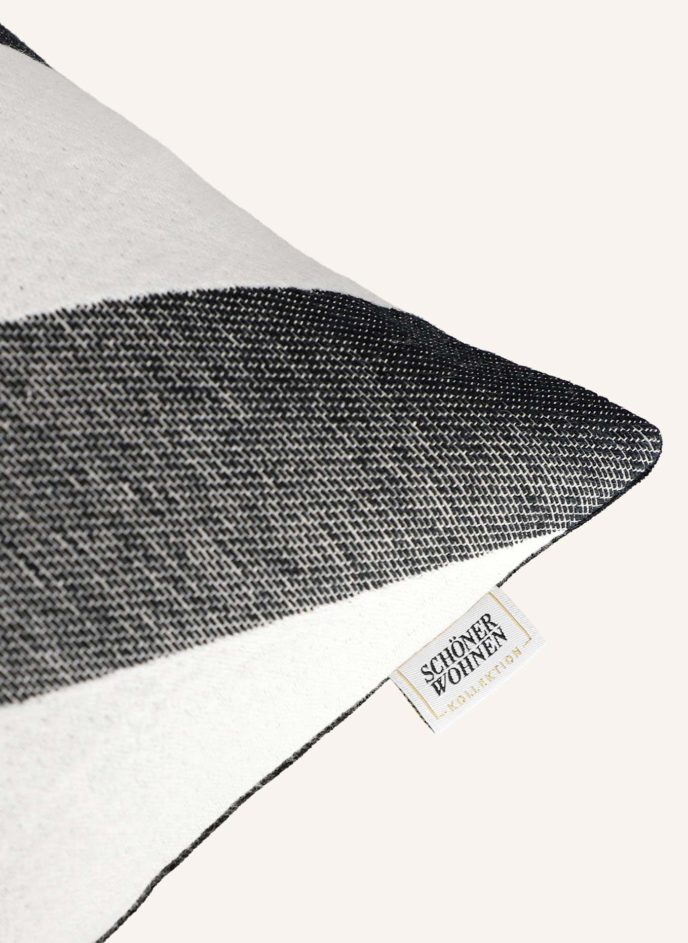 SCHÖNER WOHNEN KOLLEKTION Kissenhülle FS2026: SCHWARZ