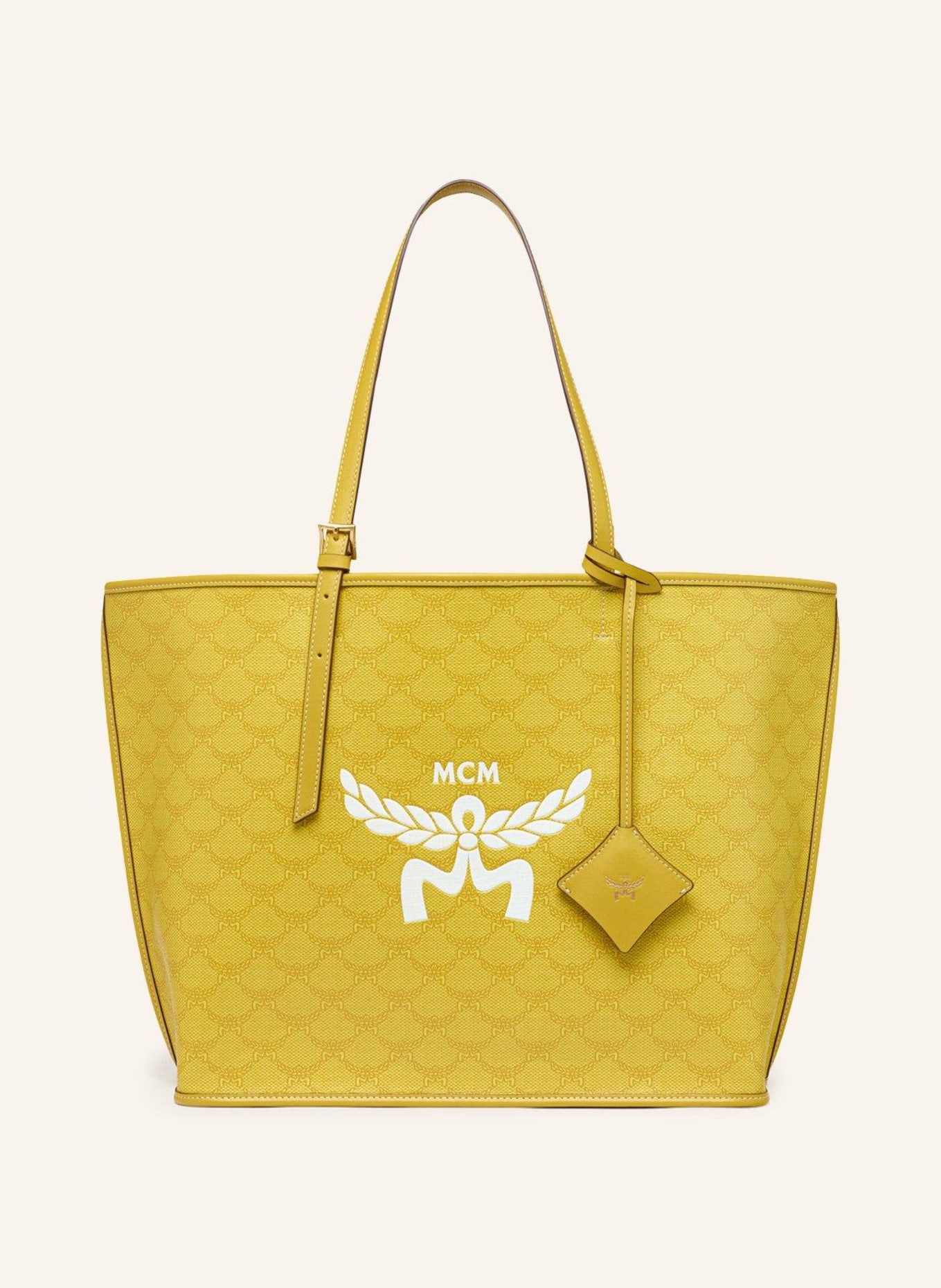 MCM Shopper LAURETOS MEDIUM, Farbe: YELLOW (Bild 1)