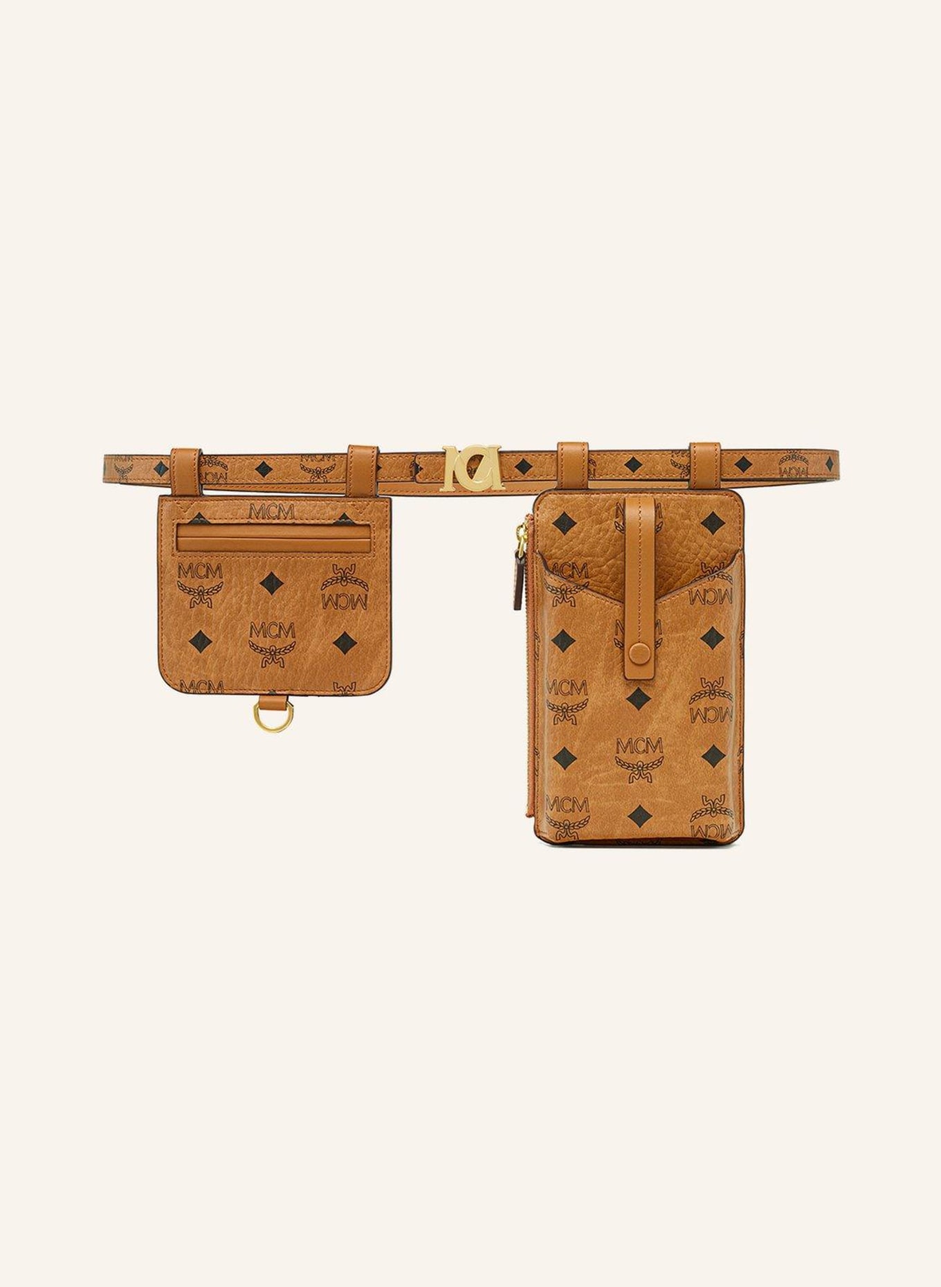 MCM Pouch-Gürtel: COGNAC