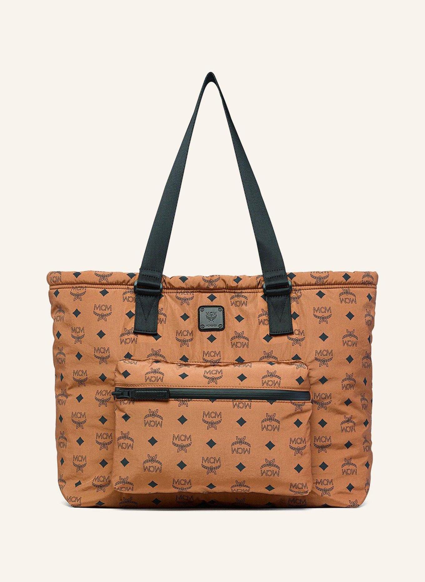 MCM Shopper VISETOS: COGNAC