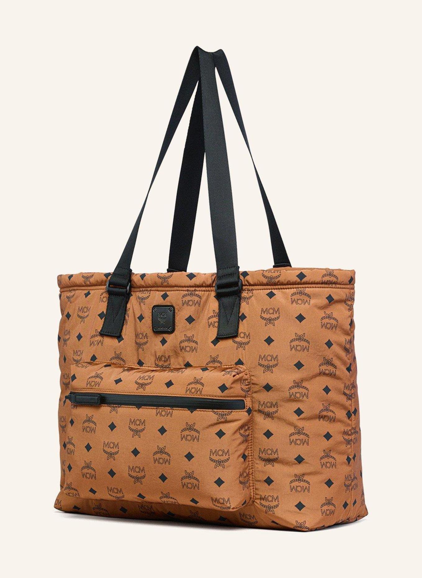 MCM Shopper VISETOS: COGNAC